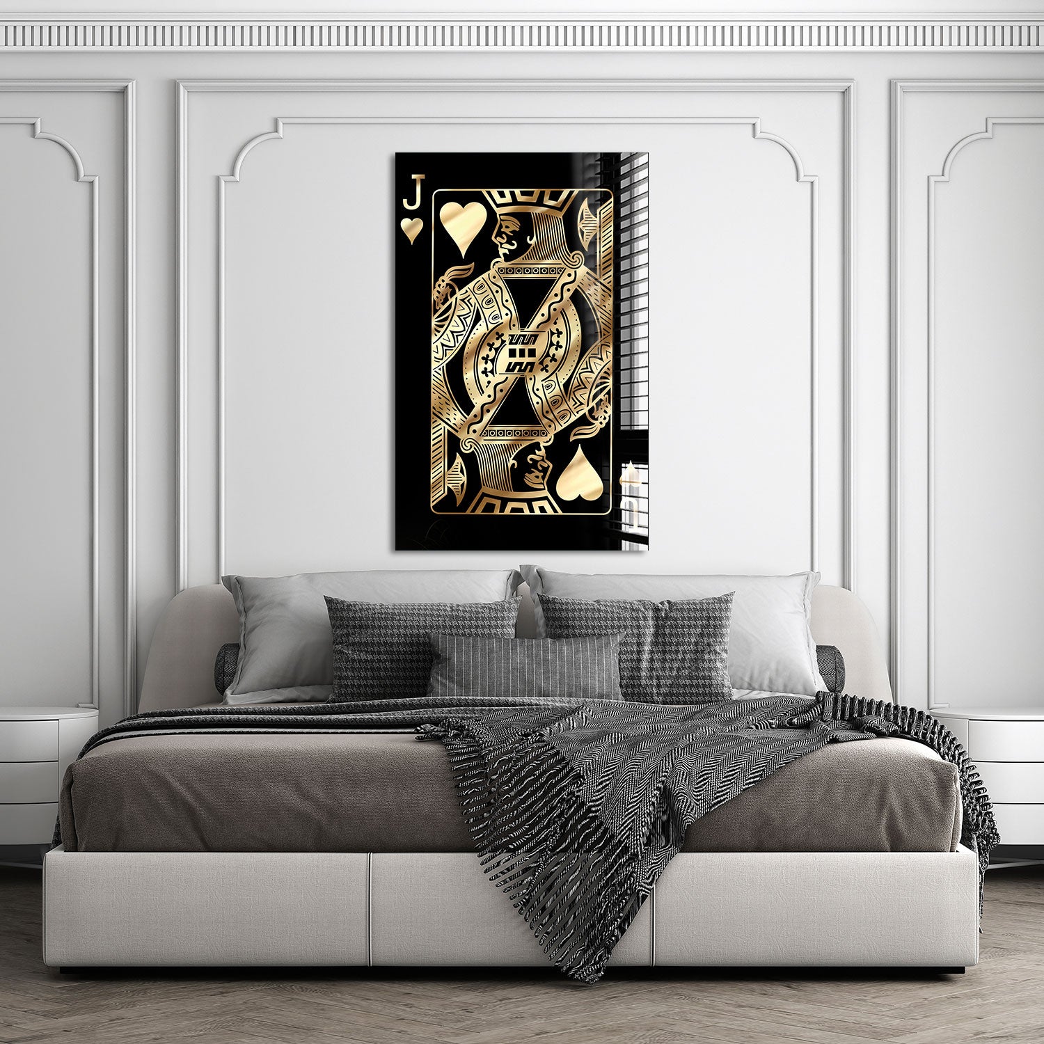 Golden Jack of Hearts Playing Card - Premium Quality Poker Cards for Magic Tricks, Card Games & Collectibles - Perfect for Poker Nights, Casino Parties and Gift Giving