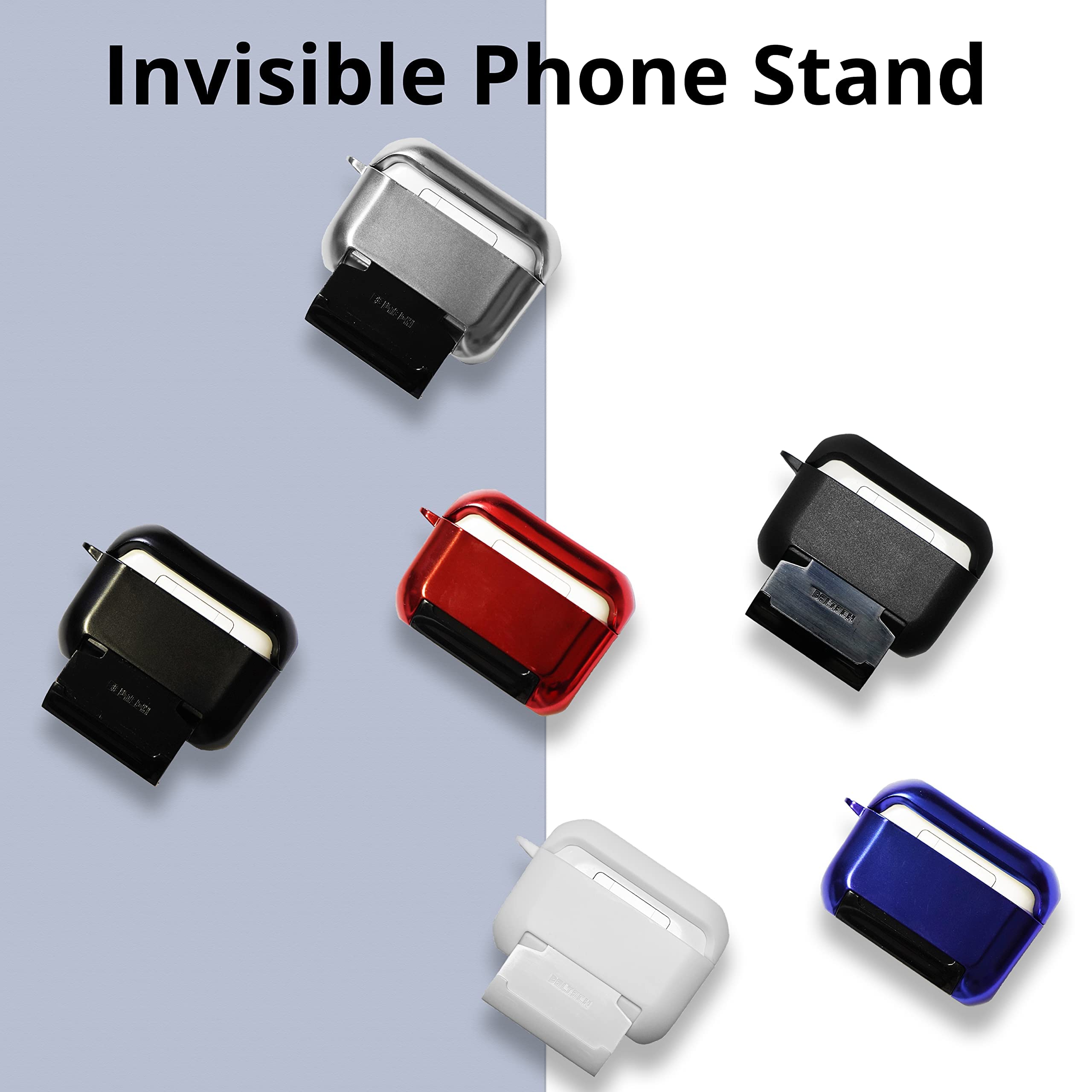 AirPods Pro Case with Invisible Stand - Shockproof Cover for AirPods Pro 1/2 Gen - Perfect for Travel & Daily Use