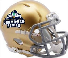 Riddell 2018 Notre Dame Speed Shamrock Series Mini Football Helmet - Collectible Sports Memorabilia for Fans & Home Decor