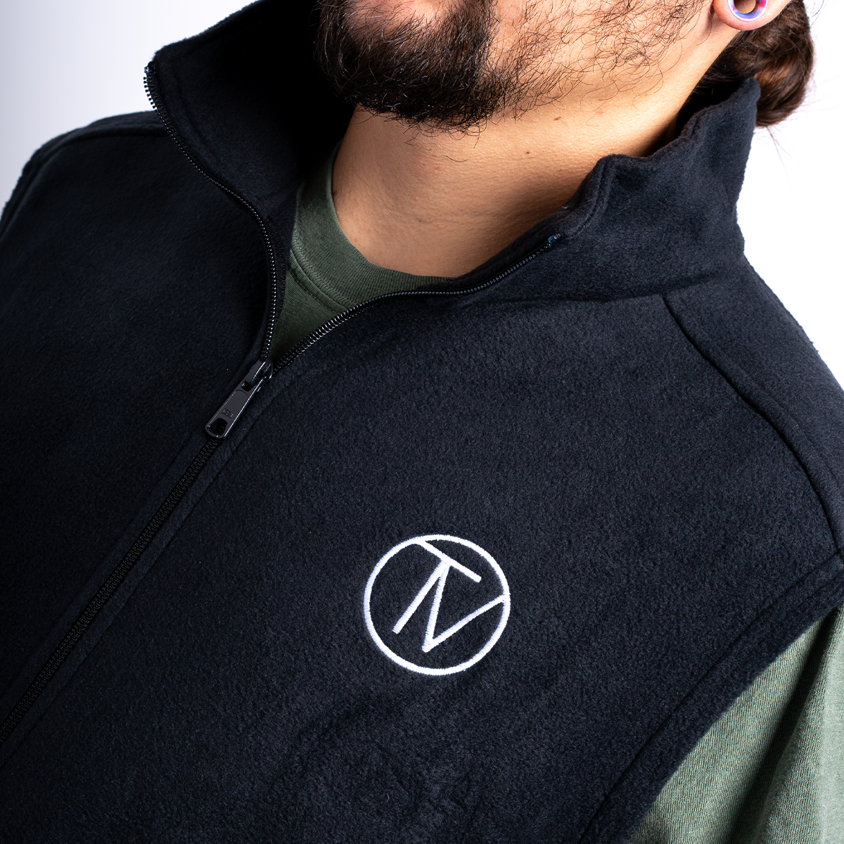 Men's TV Fleece Vest - Lightweight Warm Winter Jacket for Outdoor Activities & Casual Wear