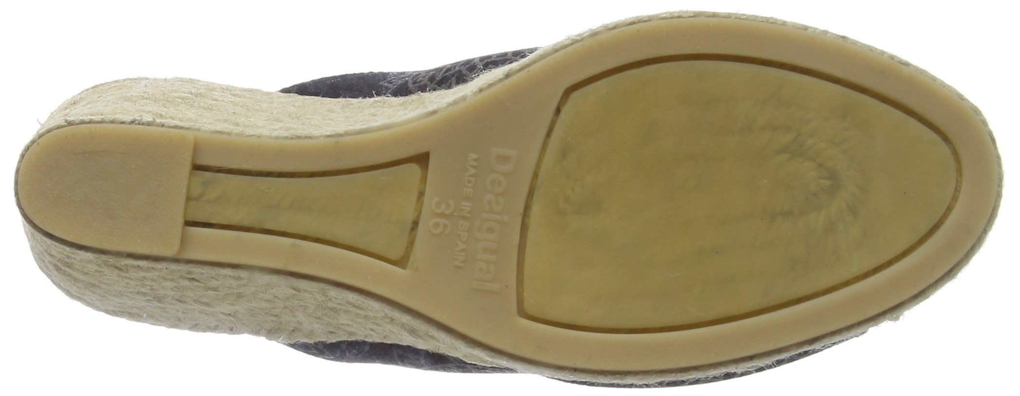 Desigual Women's Tarifa 6 Comfortable Black Sandals Size 8 | Casual Summer Beach Walking Shoes for Women | Perfect for Vacations, Outings and Daily Wear