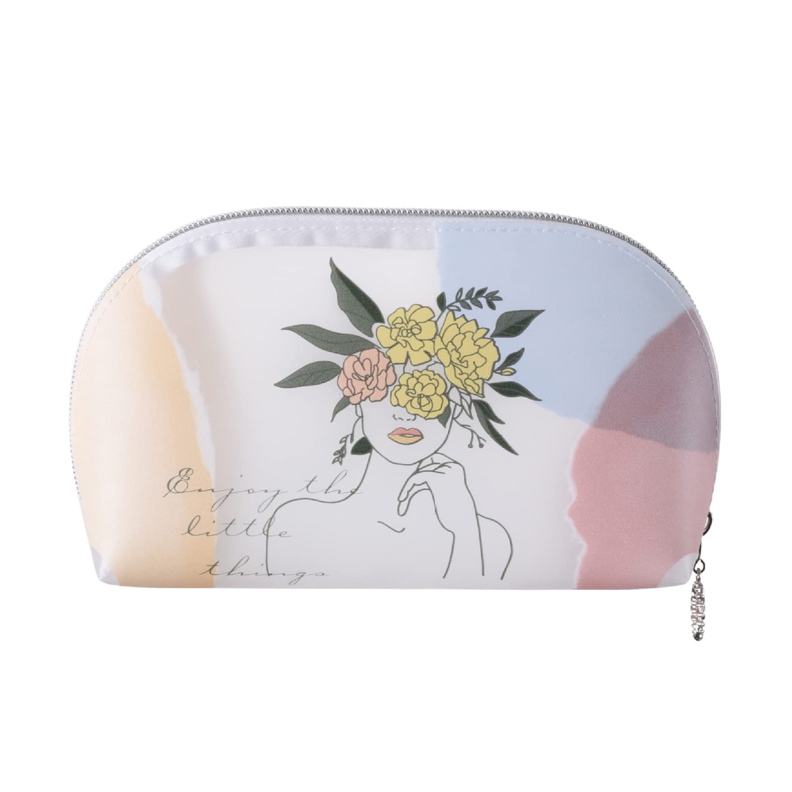 Morandi Makeup Bag - Cute Cartoon TPU Cosmetic Pouch | Clear Waterproof Travel Toiletry Organizer with Zipper | Portable Cosmetic Case for Women (Corolla Goddess) | Perfect for Travel, Gym & Daily Makeup Storage