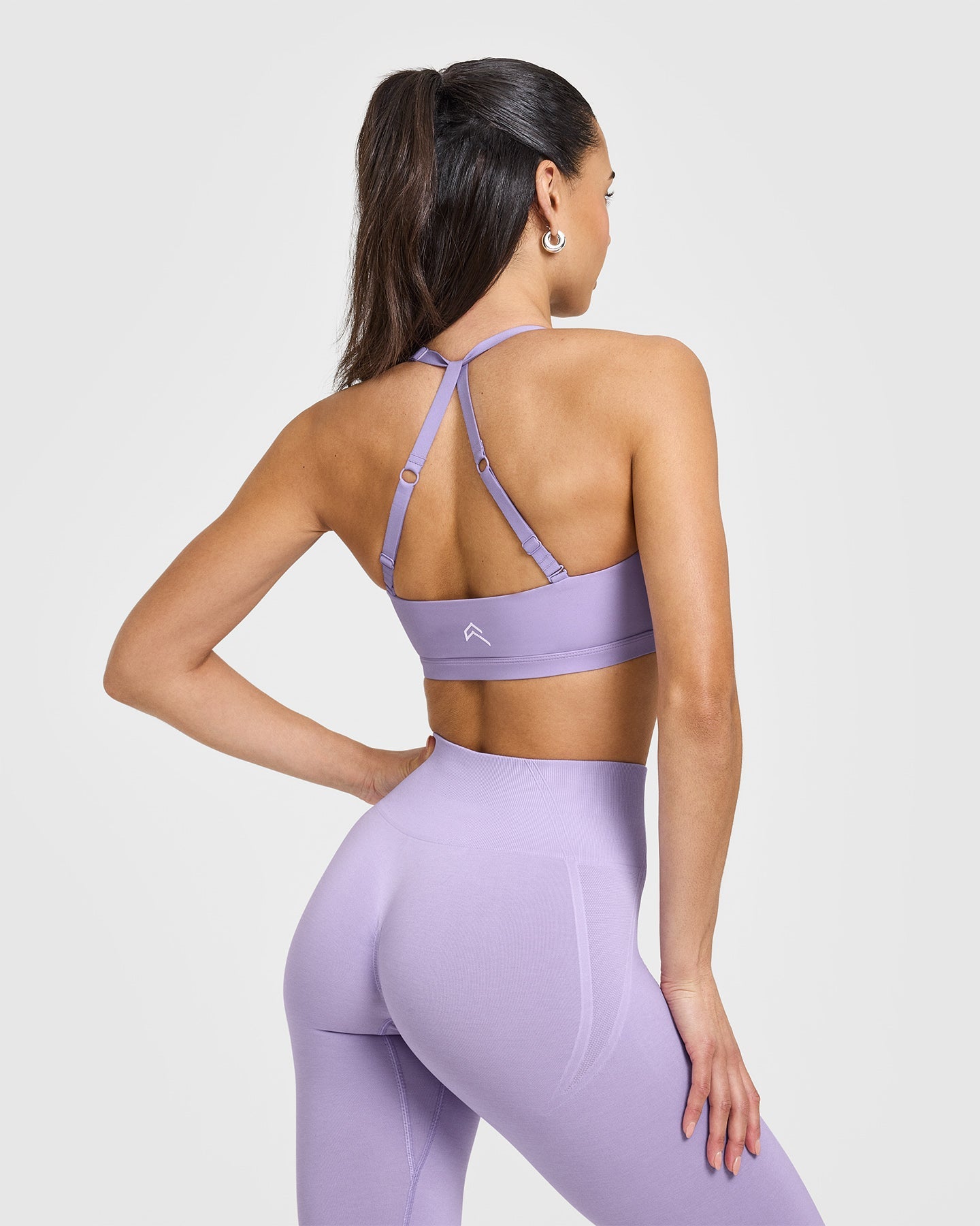 High-Performance Unified Twist Sports Bra for Women - Wisteria Purple | Yoga, Running, Gym & Workout Activewear