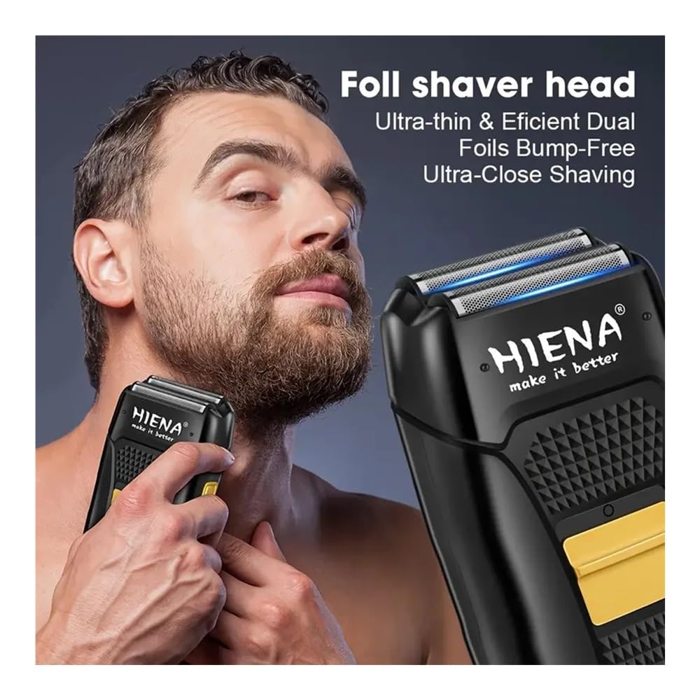 Professional Cordless Hair Clipper for Men - USB Rechargeable, LED Smart Display, Barber-Grade Precision (Bronze Cap Set) | Perfect for Home Grooming, Travel & Special Occasions Gift