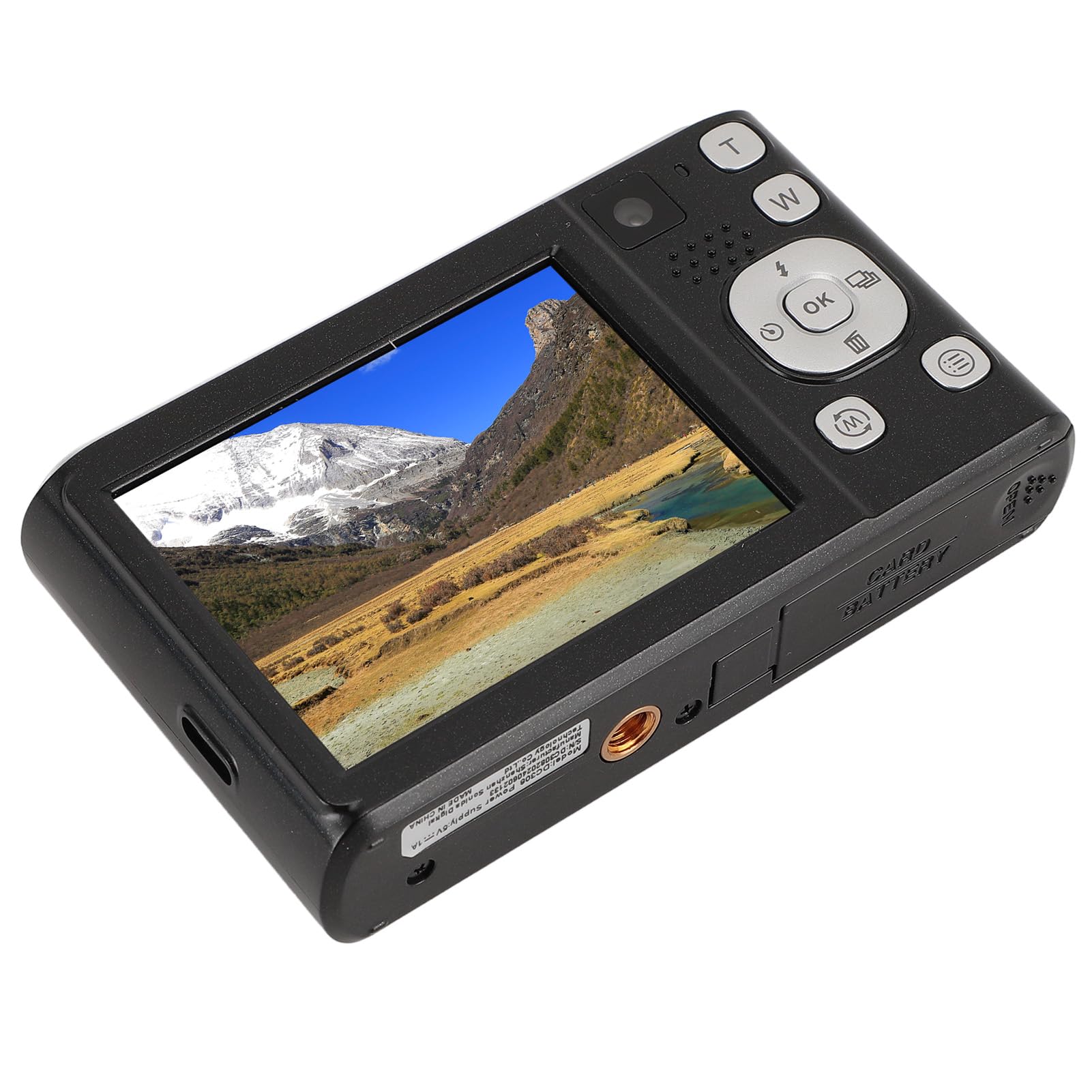 Best Digital Camera for Travel - Compact & Portable Dual Camera for Camping, Hiking & Outdoor Adventures (Black) - Perfect for Vlogging & Photography
