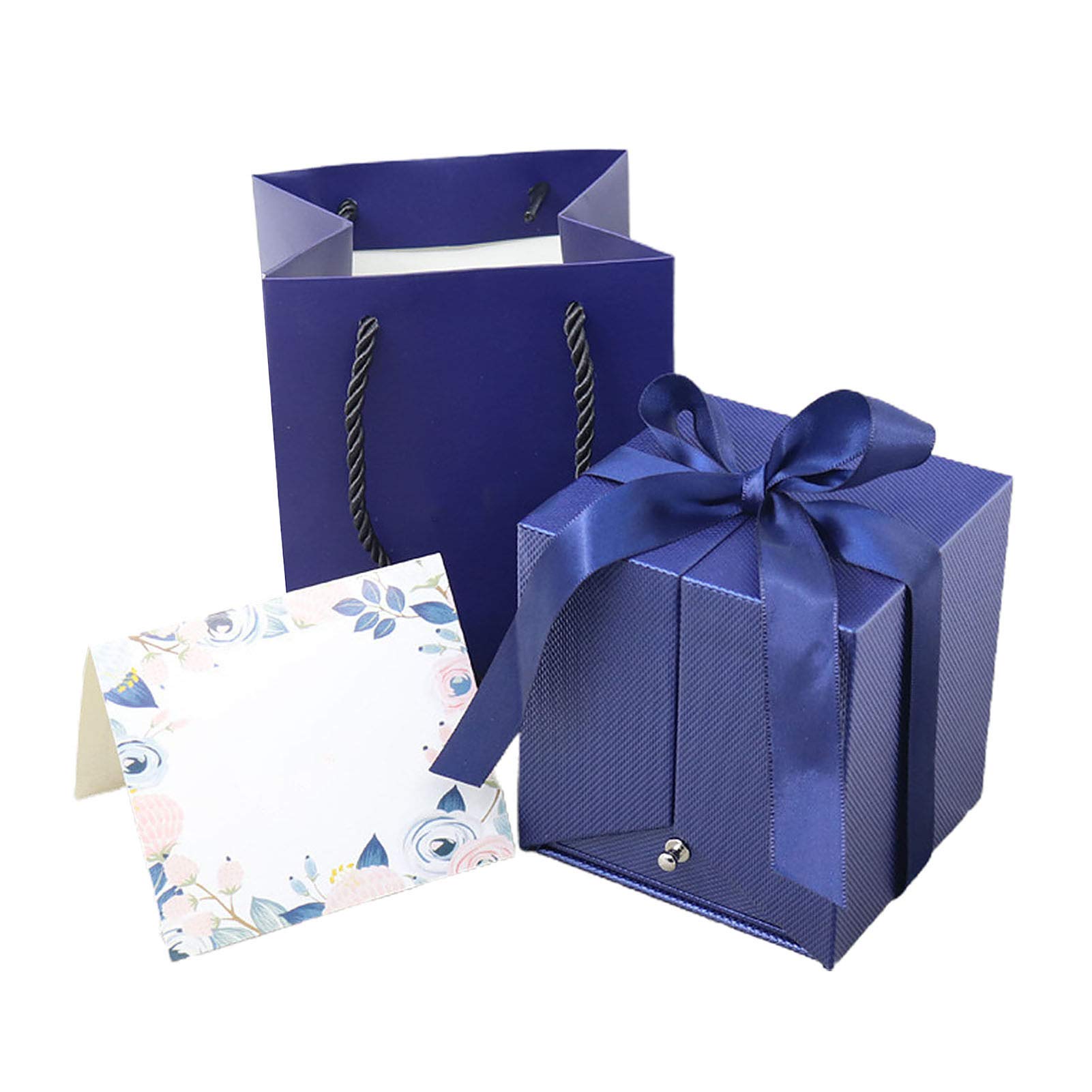 Collectvoice Jewelry Box - Elegant Unfading Dried Flower Design Ring Gift Box for Jewelry Display & Storage | Perfect for Wedding Rings, Engagement Gifts & Jewelry Organization