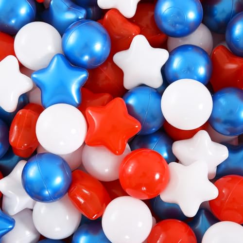 Pearl Blue+red+white