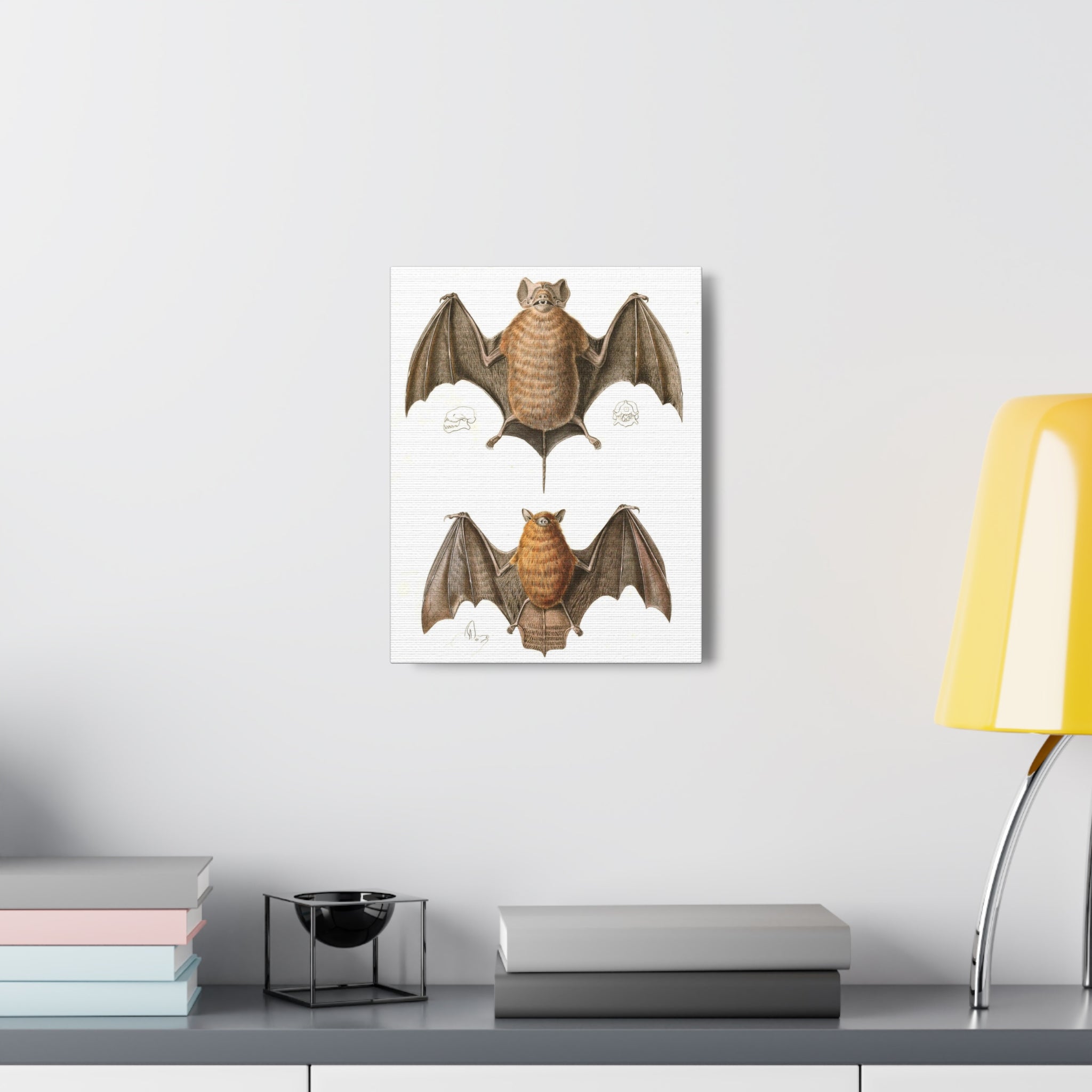 Free Tailed Bats Wall Art - Stunning Wildlife Illustration Canvas Print for Home & Office Decor - Perfect for Nature Lovers, Bat Enthusiasts, and Gothic Interior Design