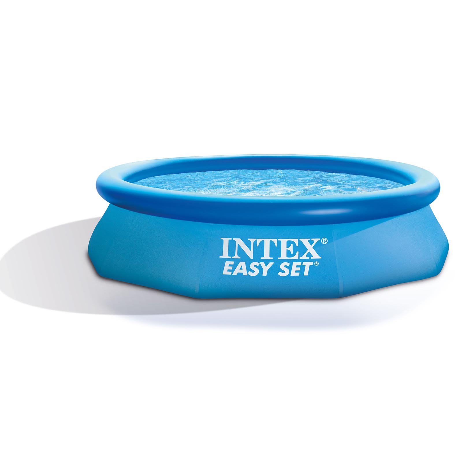 Intex 10'x2.5' Kids Inflatable Swimming Pool with Filter Pump & Cleaning Kit - Perfect for Backyard Summer Fun, Children's Outdoor Water Play and Family Pool Parties