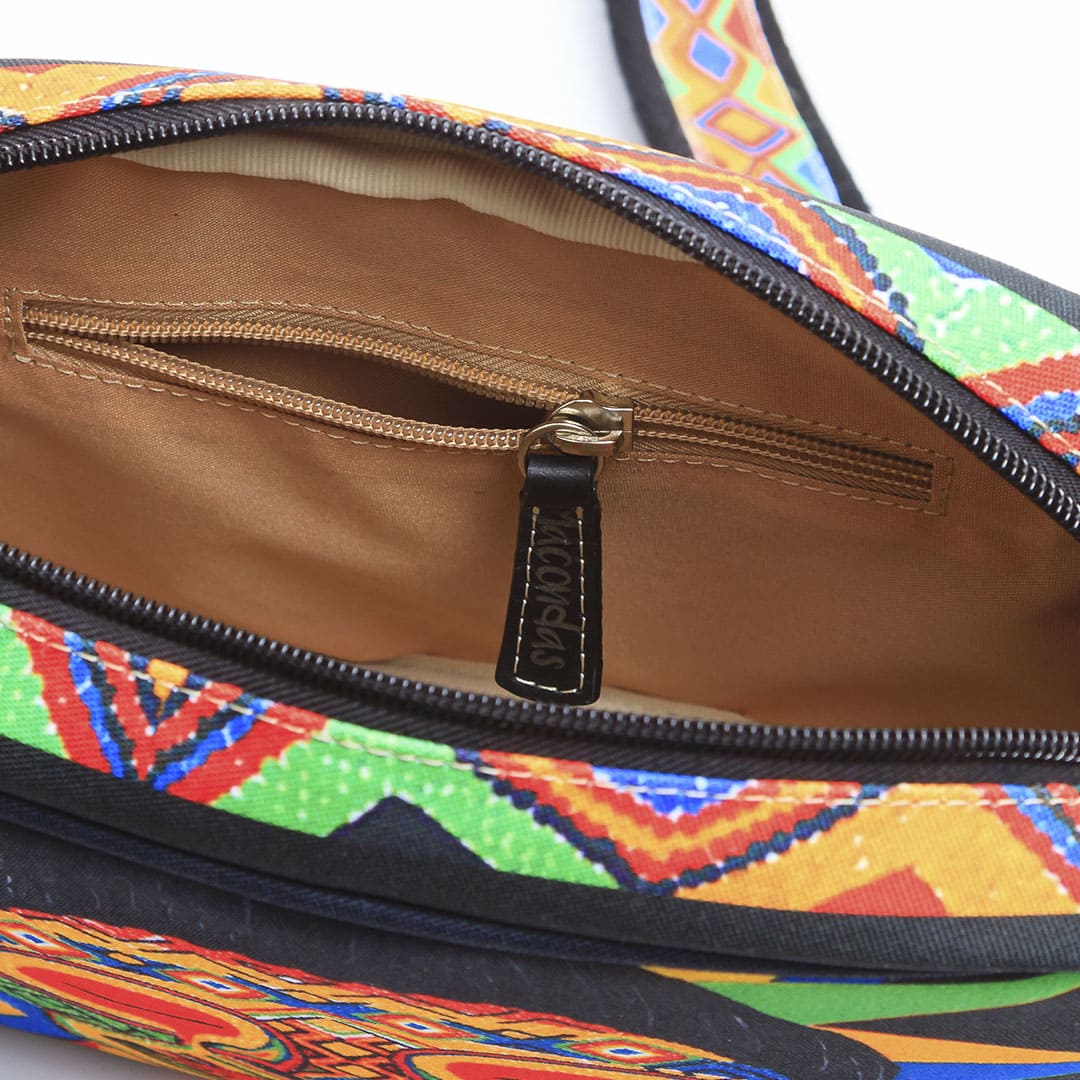 Hands-Free Sibundoy Macondas Crossbody Bag - Traditional Colombian Woven Purse for Women - Perfect for Travel, Shopping, and Everyday Use
