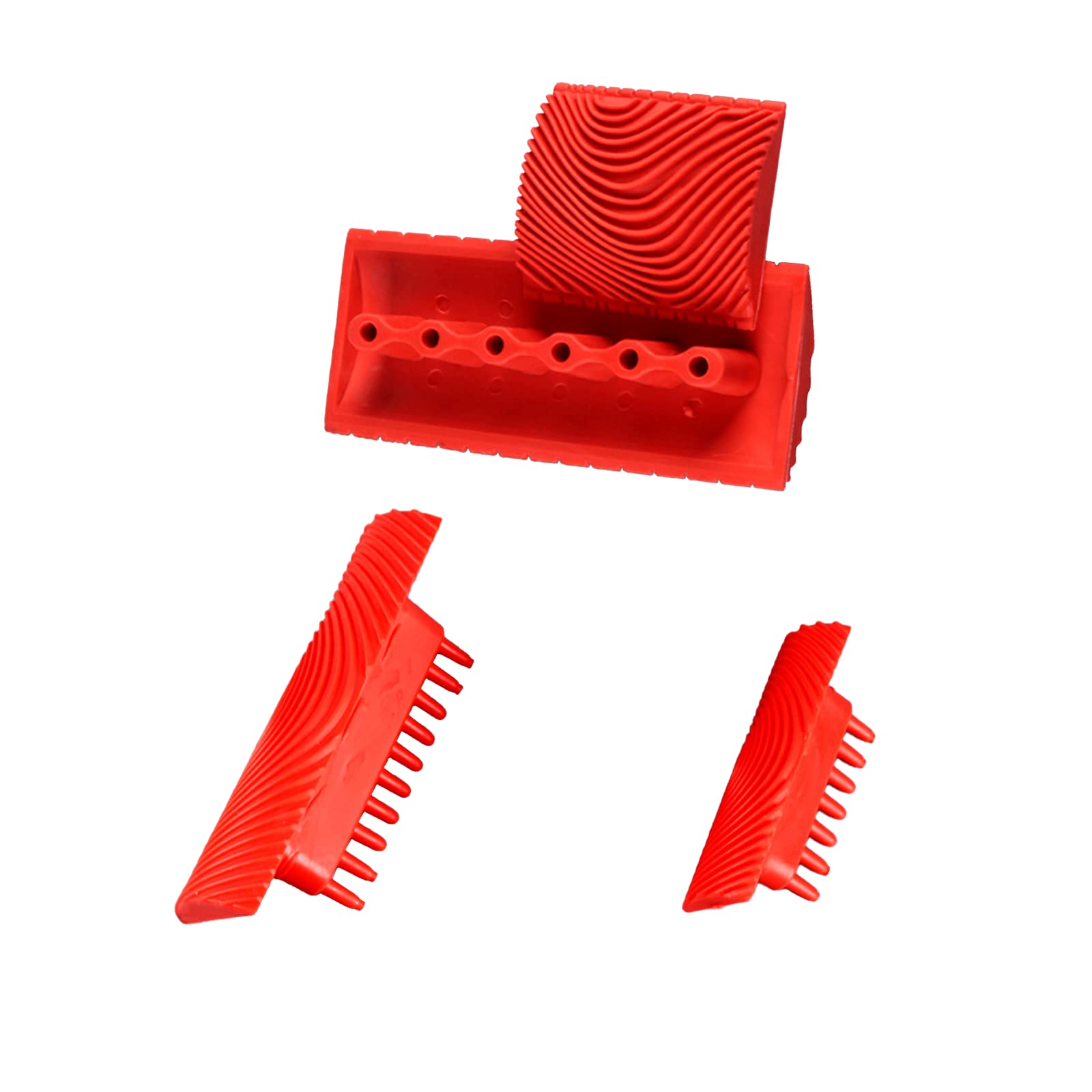 4PCS Wood Grain Tool Set for DIY Painting & Wall Art Decoration