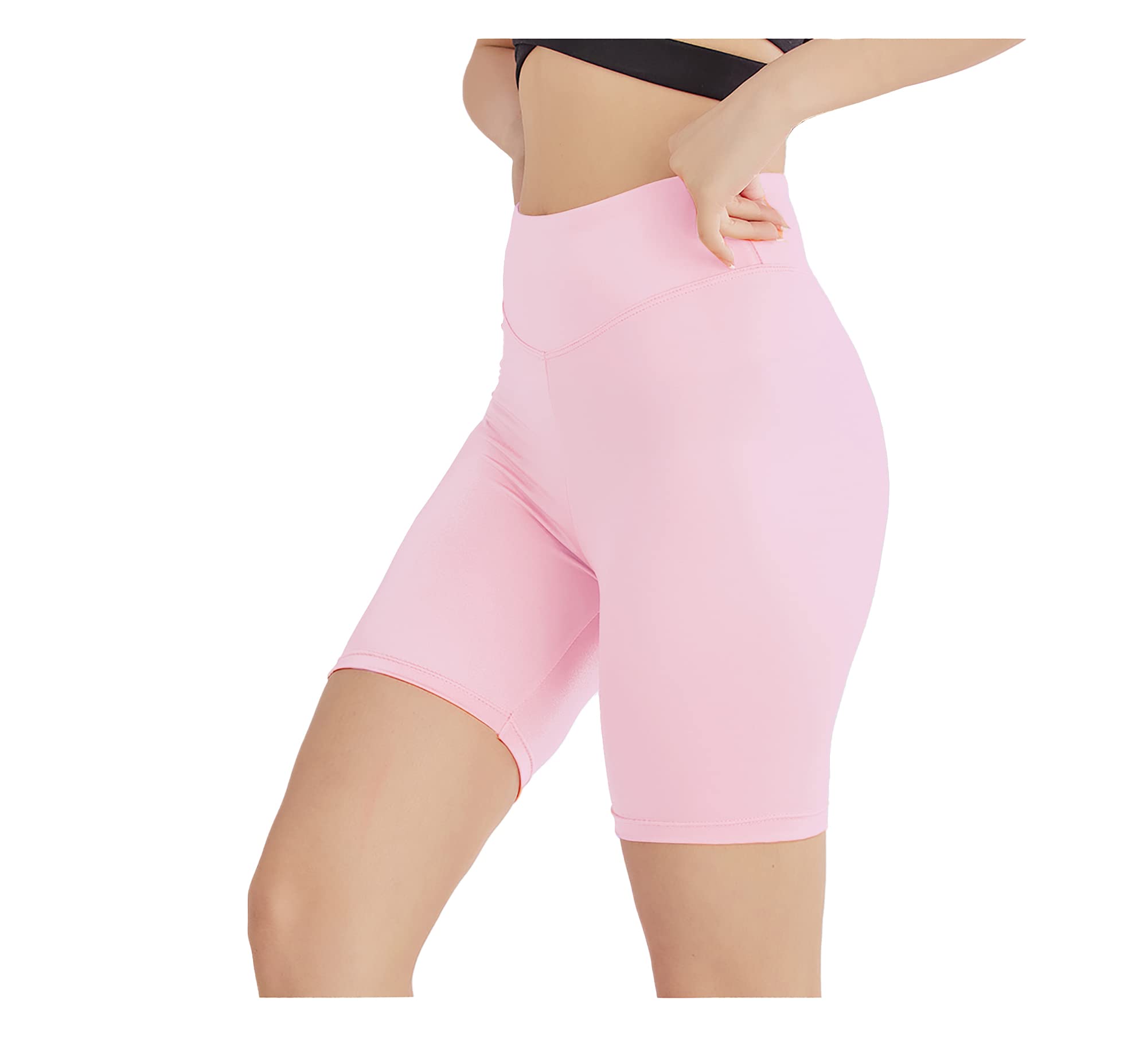 Women's Athletic Bike Shorts - High Waist Spandex Workout Shorts for Yoga, Running, Cycling & Dance | Perfect for Gym, Fitness & Casual Wear