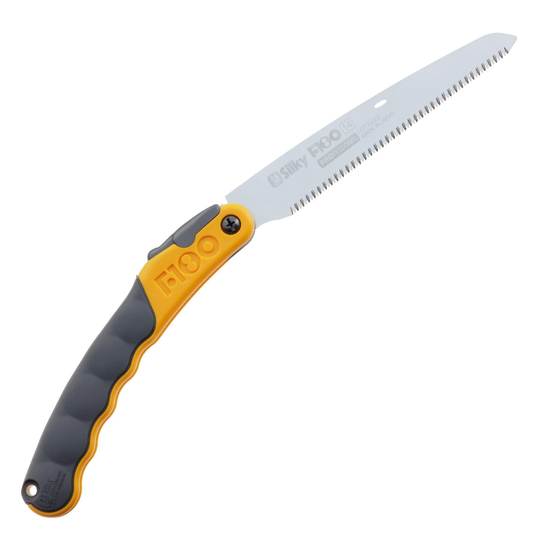 Silky Professional F180 180mm Folding Saw with Fine Teeth (141-18) - Perfect for Woodworking, Camping & Outdoor DIY Projects