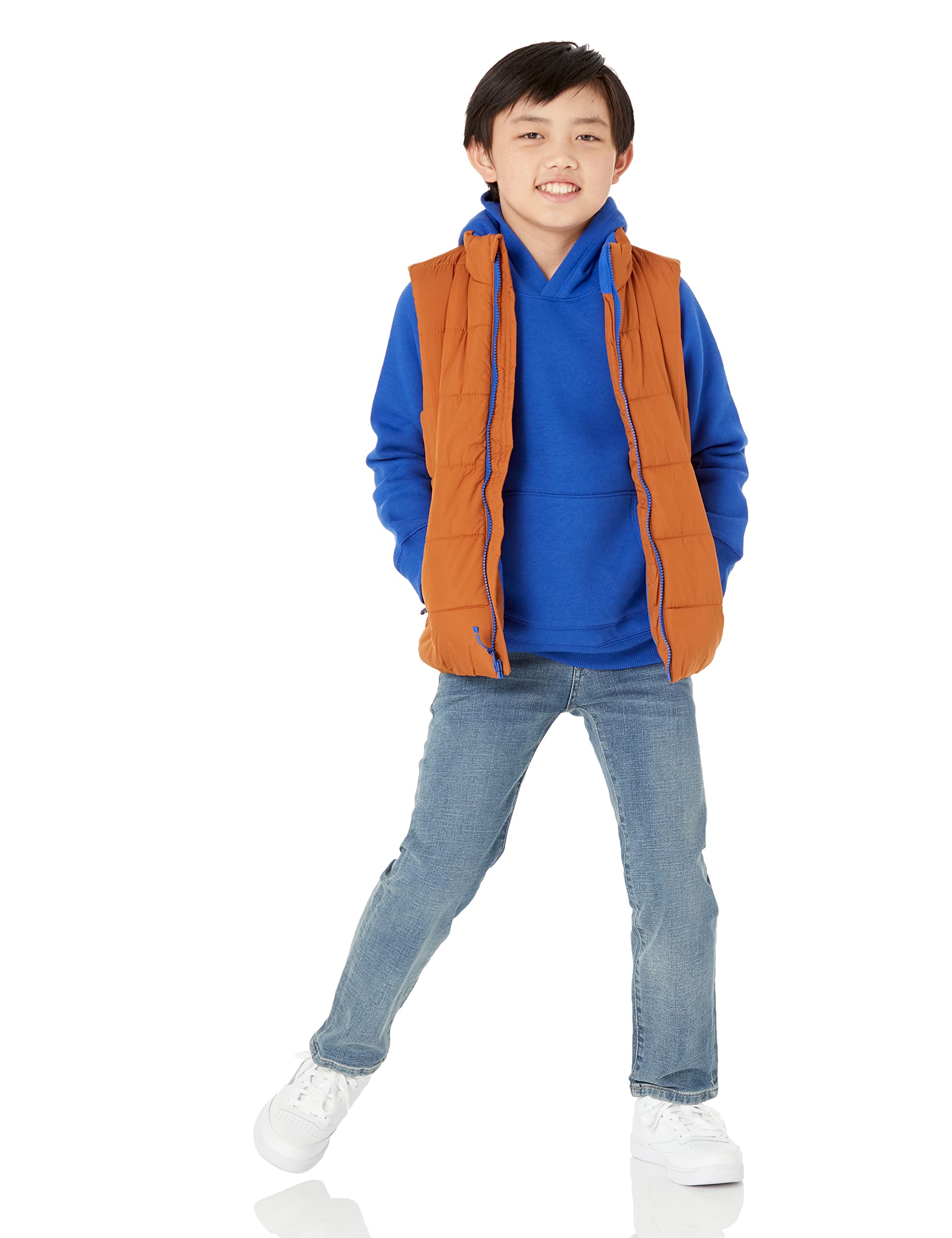 Amazon Essentials Boys & Toddlers' Heavyweight Puffer Vest - Warm Winter Jacket for Outdoor Play, School & Snow Activities