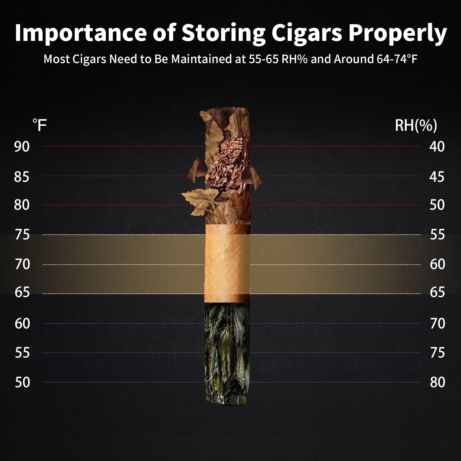 NEEDONE 23L Pro Electric Cigar Humidor with Smart Humidity, Heating & Cooling Control - Thermostatic Cabinet for 150 Cigars, Spanish Cedar Wood Shelves & Drawer, Built-in Hygrometer - Perfect for Home, Office or Man Cave - Ideal Gift for Men & Cigar Enthusiasts