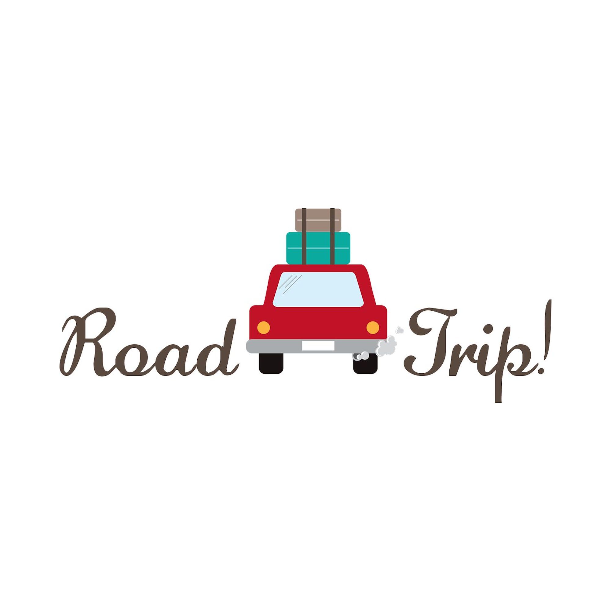 Road Trip Sticker - Oval Car Bumper Decal for Travel Lovers