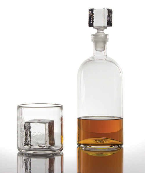Premium Glass Wine Decanter with Smoke/Gold Finish - Elegant Aerator for Red Wine, Perfect for Dinner Parties & Gifts