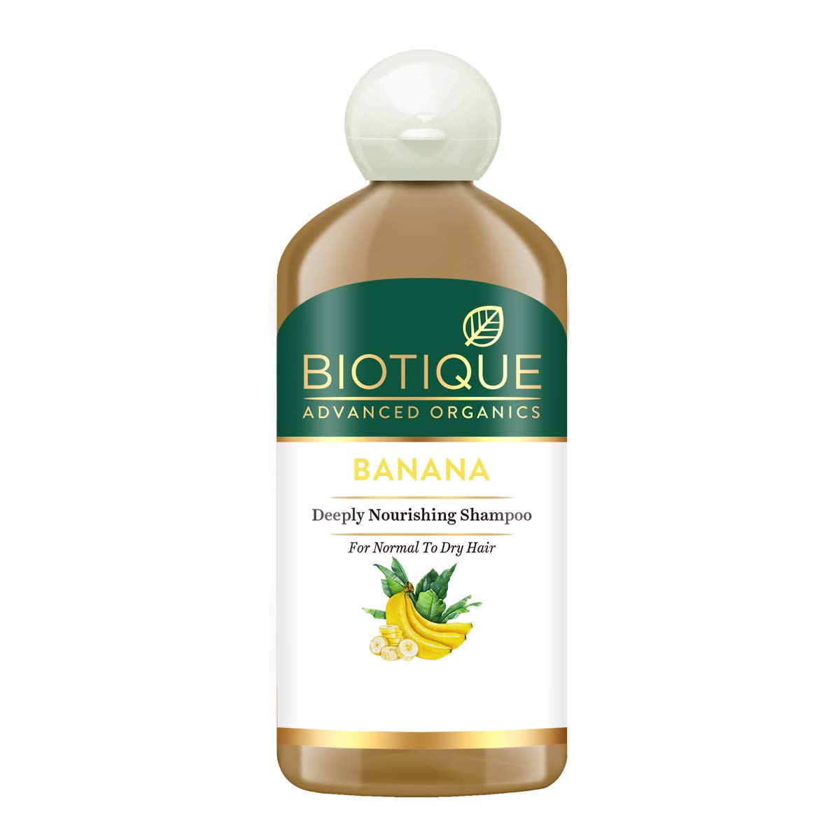 Biotique Banana Deeply Nourishing Shampoo for Normal to Dry Hair - 300ml | Hydrating & Repairing Hair Care for Daily Use at Home or Salon