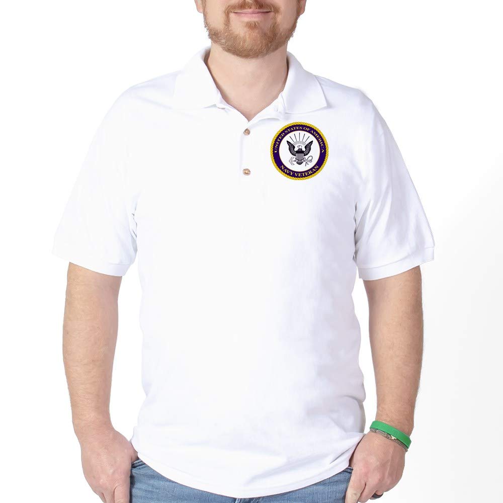 Navy Veteran Golf Shirt - Comfortable Polo for Golf & Casual Wear | Perfect for Military Appreciation Events, Golf Tournaments & Patriotic Outfits