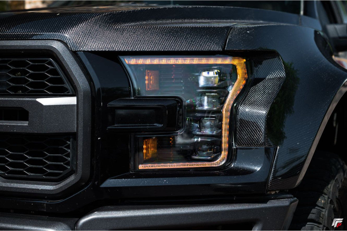 FORD RAPTOR (2016-2021) XB LED Headlights with Amber DRL - High-Performance Off-Road Lighting for Trucks | Perfect for Night Driving & Off-Road Adventures