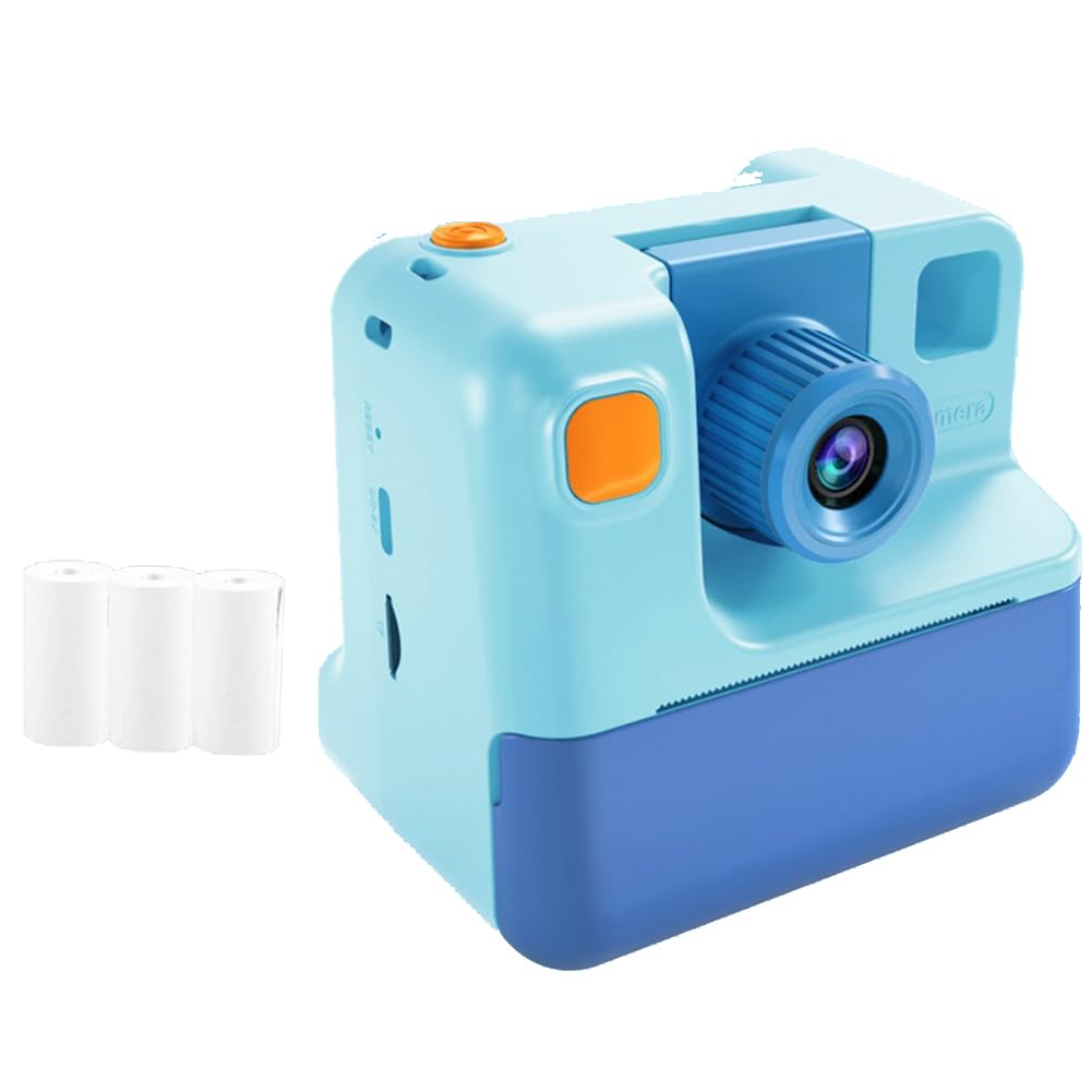 Osmond Kids Instant Print Camera - 1080P HD Digital Camera with Photo Paper, Easy to Install & Use, Perfect Birthday Gift for Children | Capture Memories at Parties, Travel & Family Events (Blue)