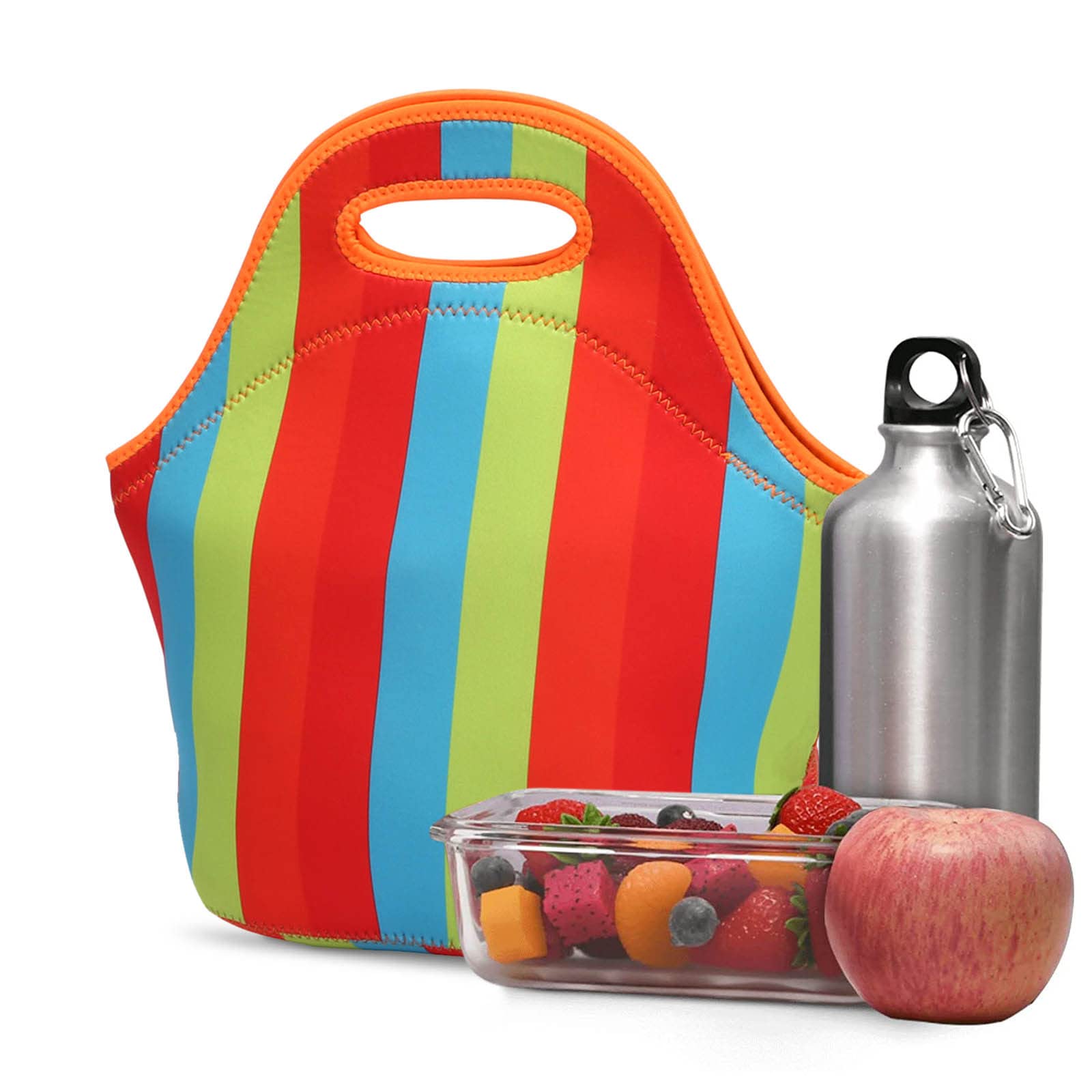 Insulated Neoprene Lunch Bag - Thick & Waterproof Cooler Tote with Zipper for Work, School, Picnics & Outdoor Activities | Keeps Food Cold or Warm All Day