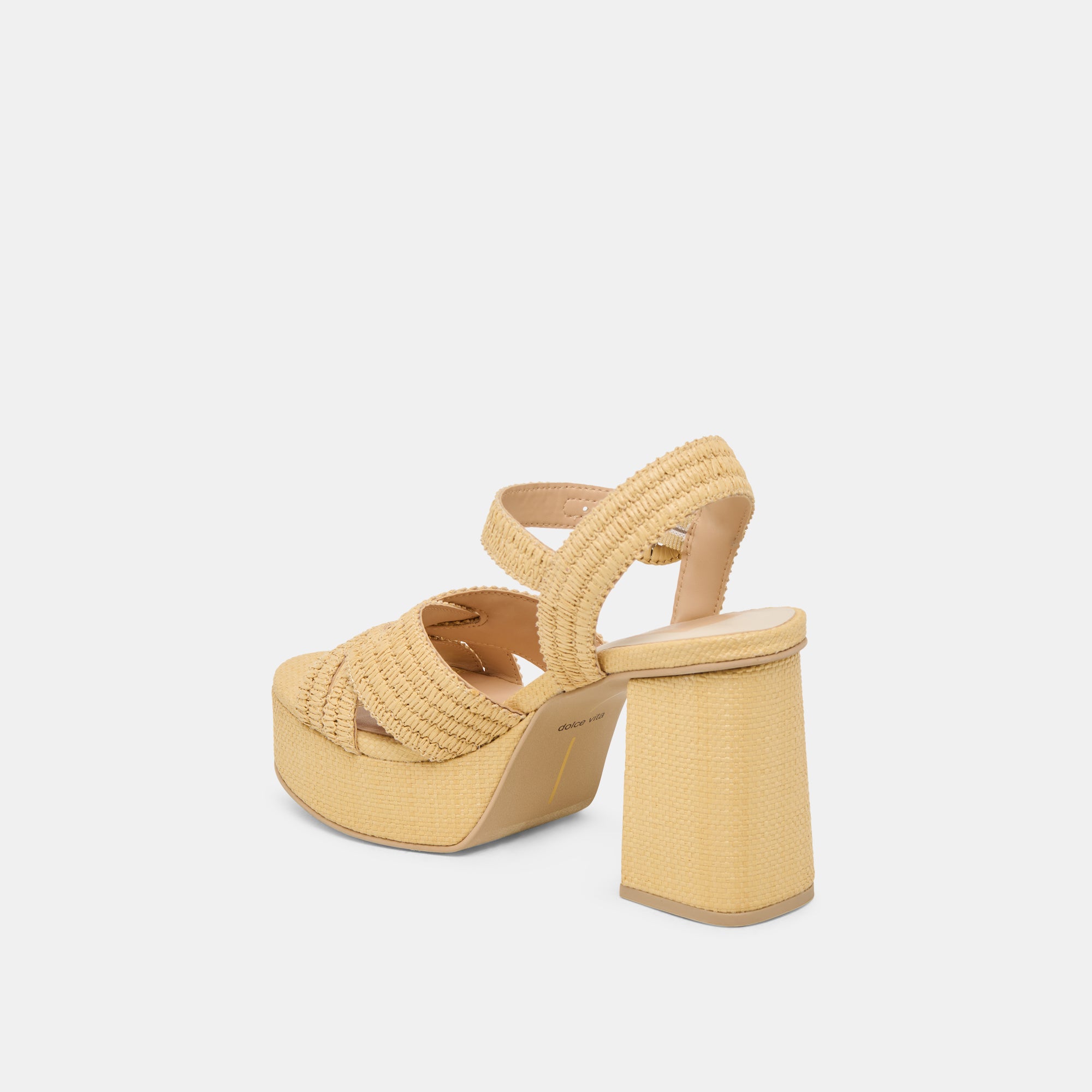 BETY Women's Natural Woven Raffia High Heels - Comfortable Summer Sandals for Beach, Party & Wedding Occasions