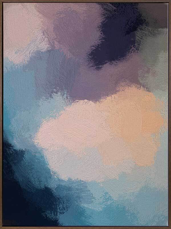Dark Heather Canvas Art Print - Modern Wall Decor for Living Room, Bedroom & Office - High-Quality Framed Artwork for Home & Office Decor