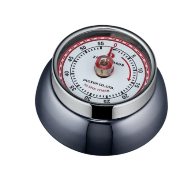 Vintage Mechanical Kitchen Timer - 60 Minute Countdown Clock for Baking, Cooking & Classroom - Perfect for Home, Restaurant & School Use