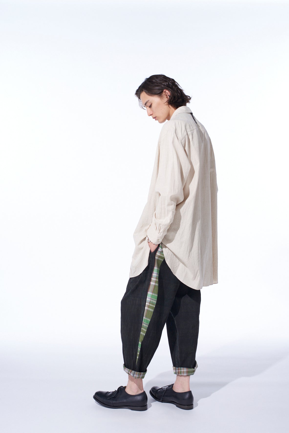 Premium Cotton Linen Poplin Pleated Oversized Shirt for Women - Comfortable & Stylish Casual Wear for Work, Travel & Everyday Outfits