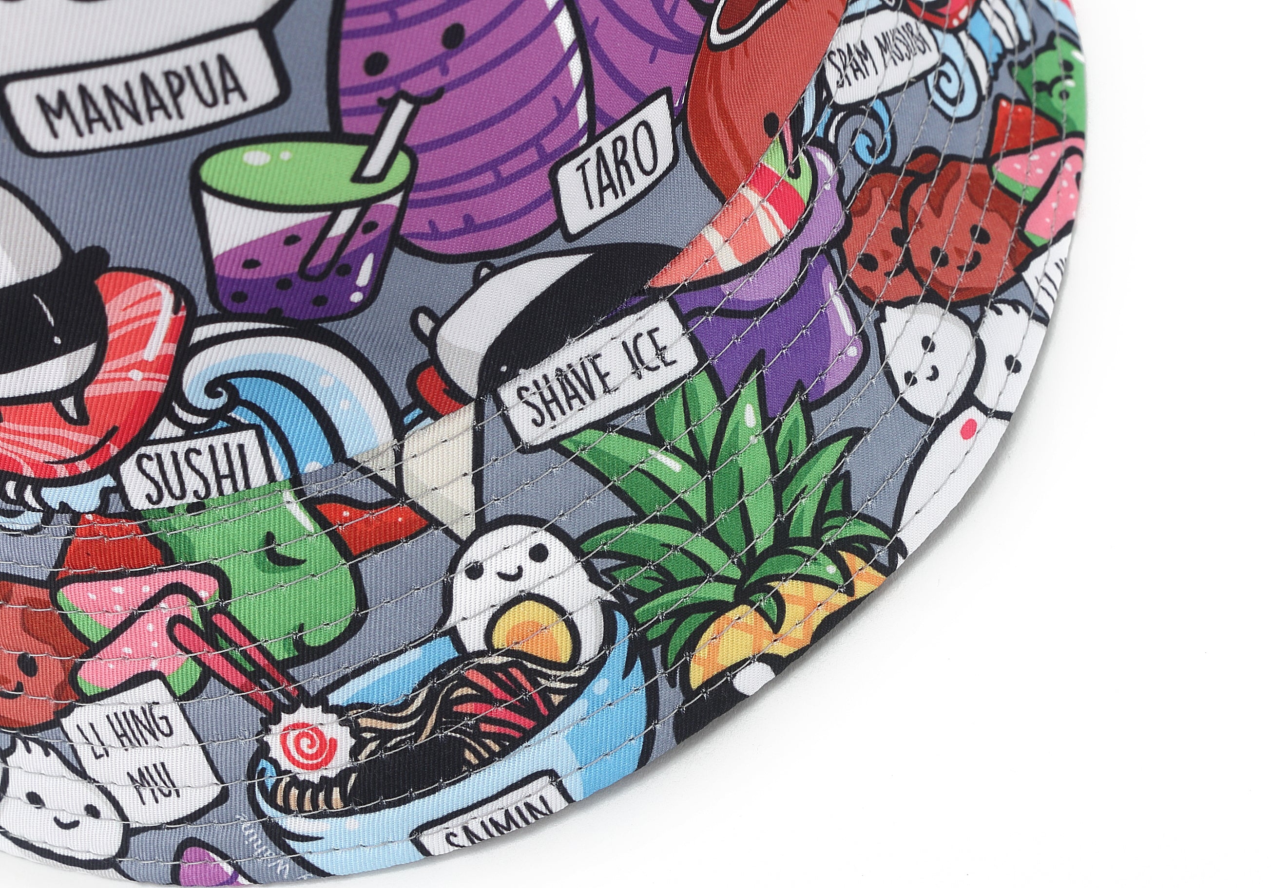 Stylish Grey Bucket Hat for Men & Women - Hawaiian-Inspired Sun Protection - Perfect for Beach, Travel, and Outdoor Adventures