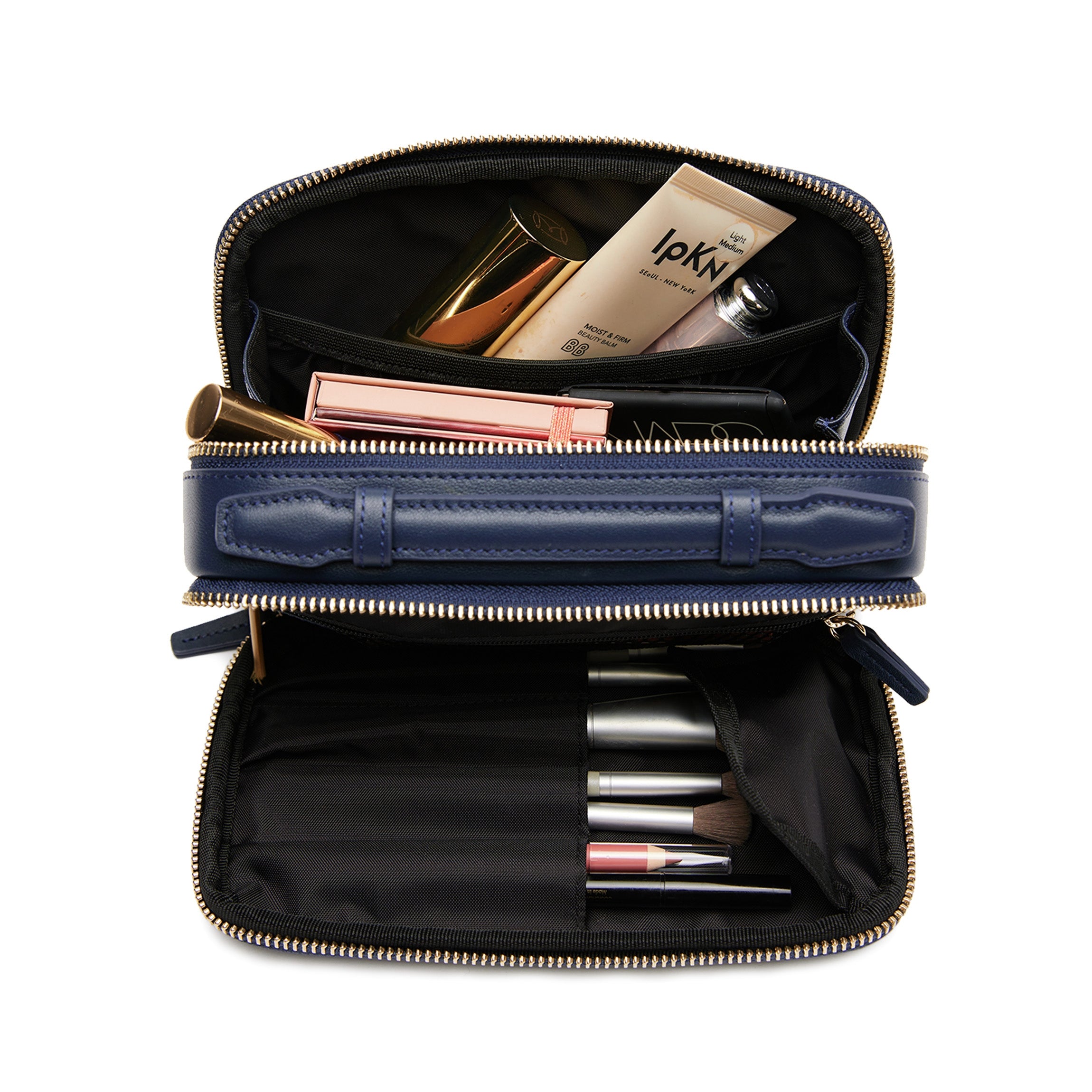 Premium Navy Blue Small Travel Case - Compact & Lightweight for Daily Use, Business Trips, and Weekend Getaways