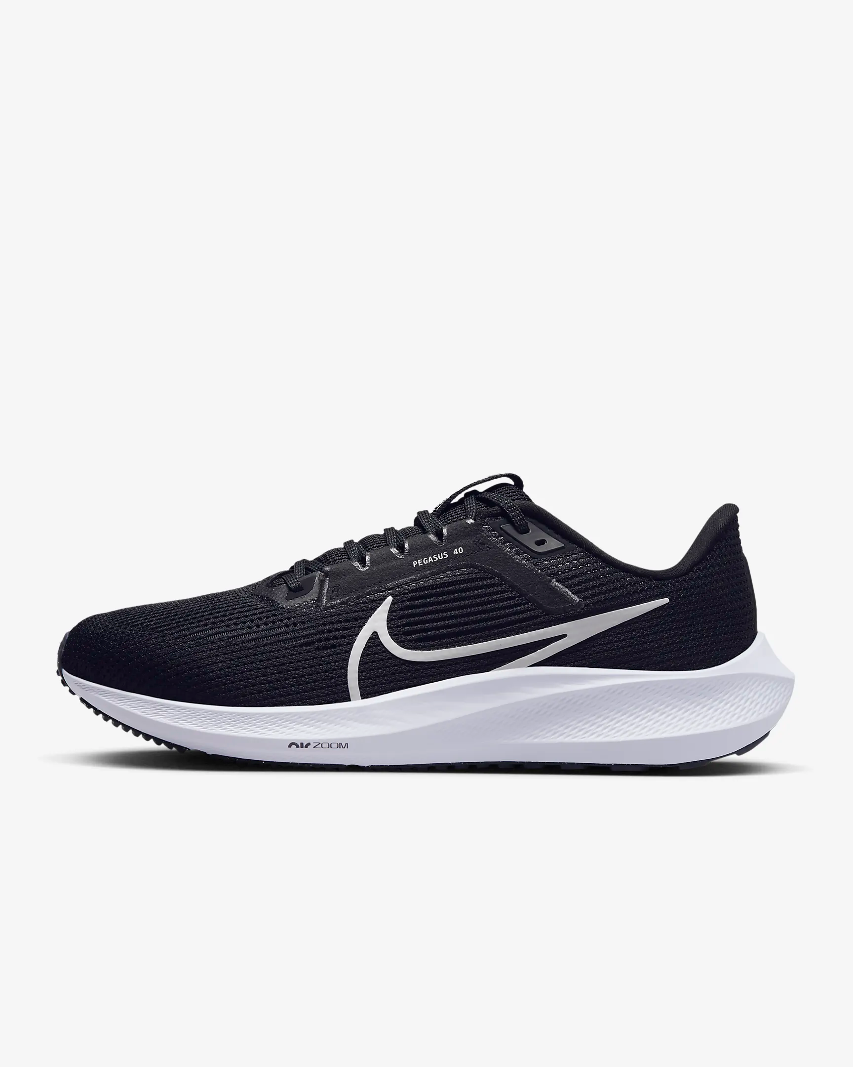 Nike Men's Pegasus 40 Running Shoes - Black/Iron Grey/White - Lightweight Cushioned Sneakers for Jogging, Gym & Everyday Wear