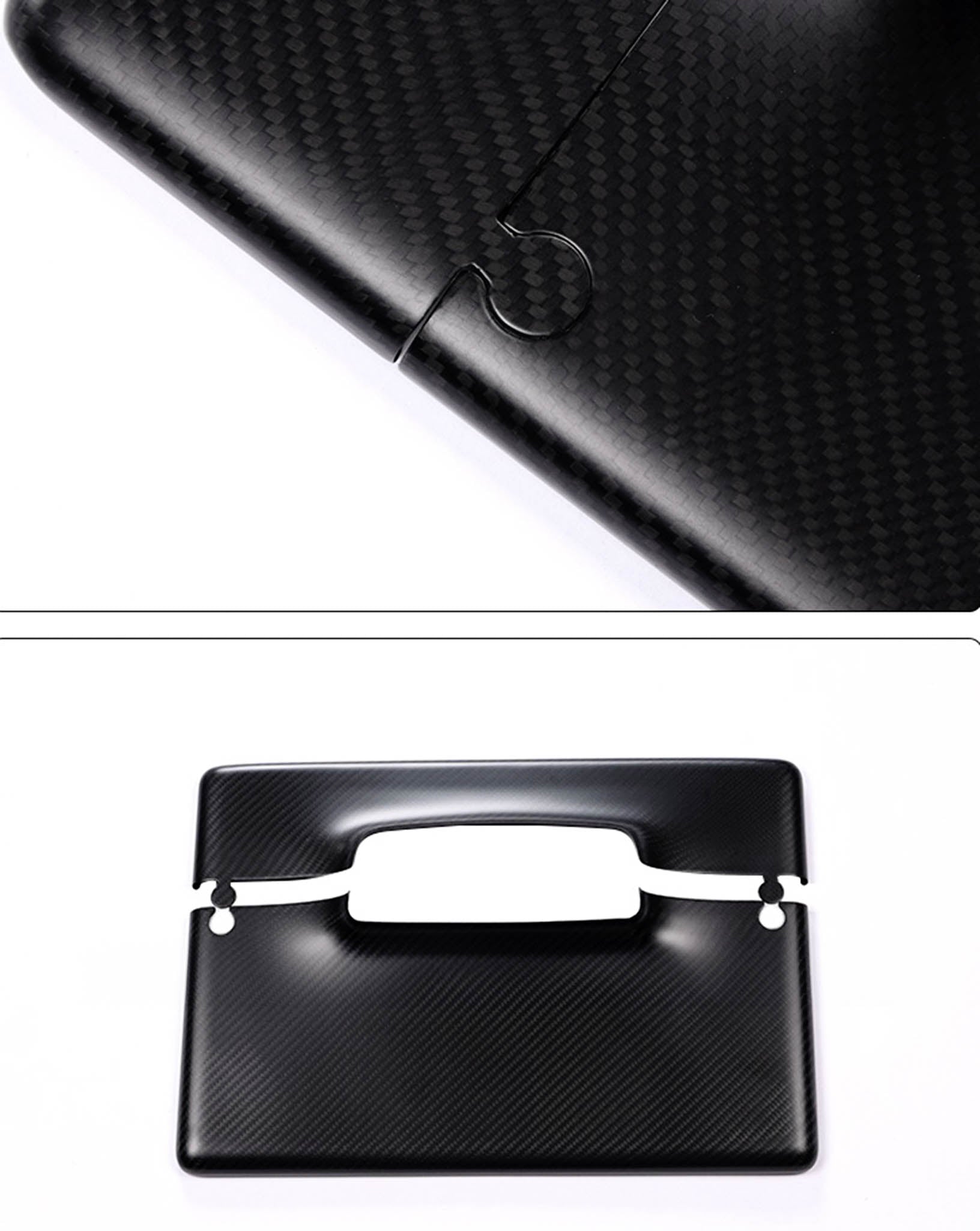 Premium Carbon Fiber Touchscreen Protector for Tesla Model 3/Y & 2024 Model 3 - Anti-Glare Screen Cover for Enhanced Driving Visibility & Dashboard Protection