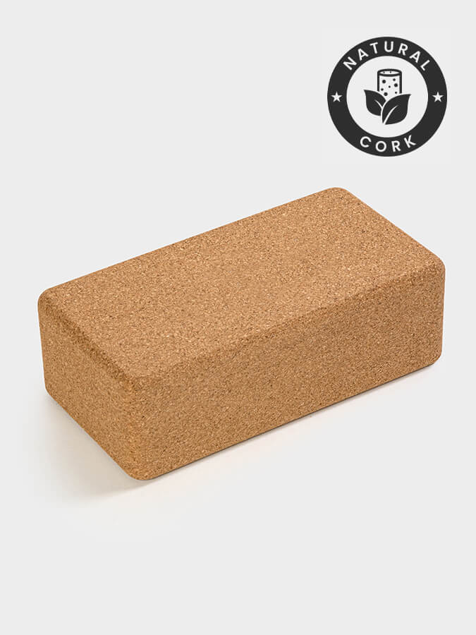Premium Cork Yoga Block for Yoga Studio - Non-Slip, Eco-Friendly Yoga Brick for Pilates, Meditation & Home Workouts - Ideal for Beginners & Professionals