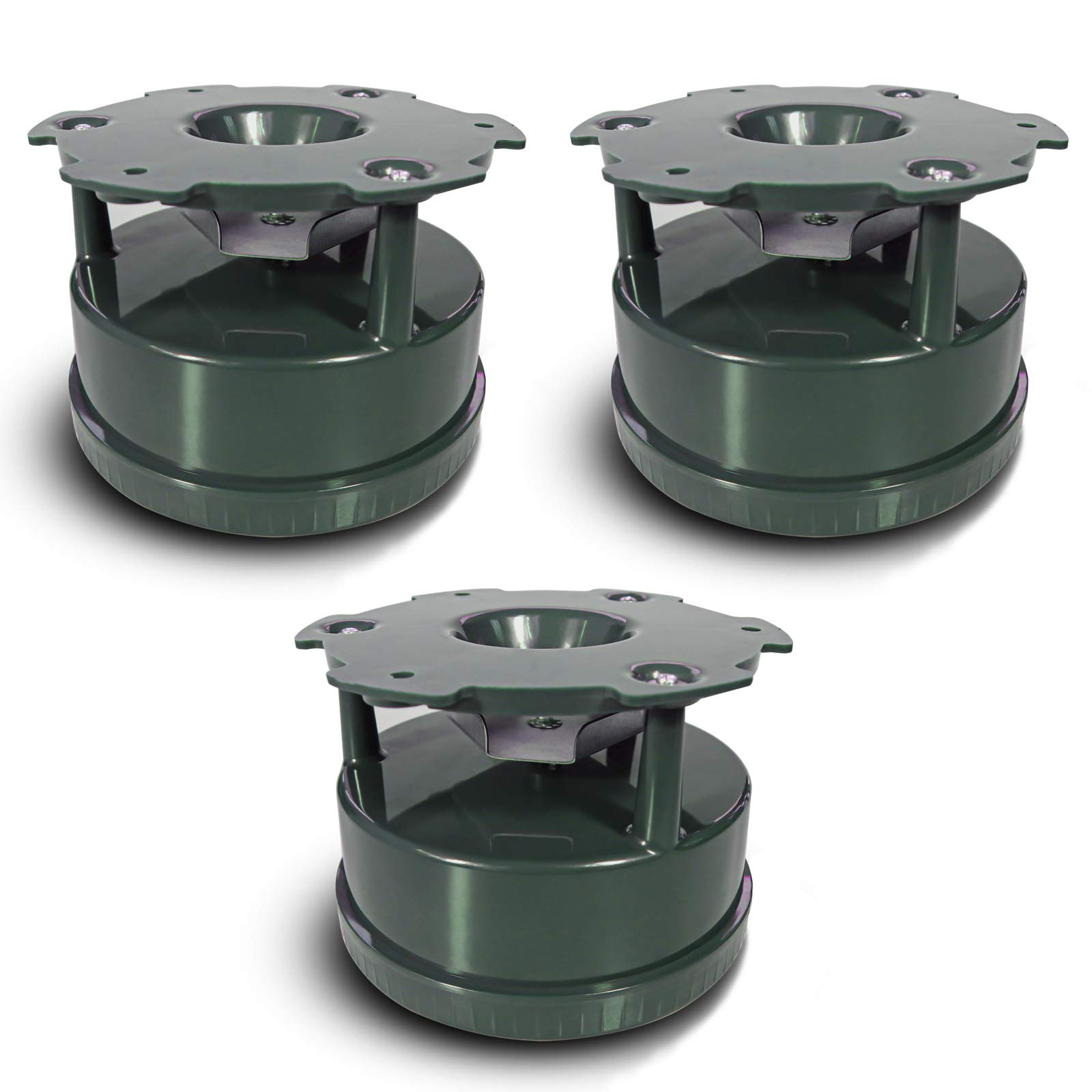 Highwild Deer Feeder Kit with Digital Timer & Metal Spin Plate - Easy Setup All-in-One (3 Pack) - Perfect for Hunting, Wildlife Observation & Backyard Feeding