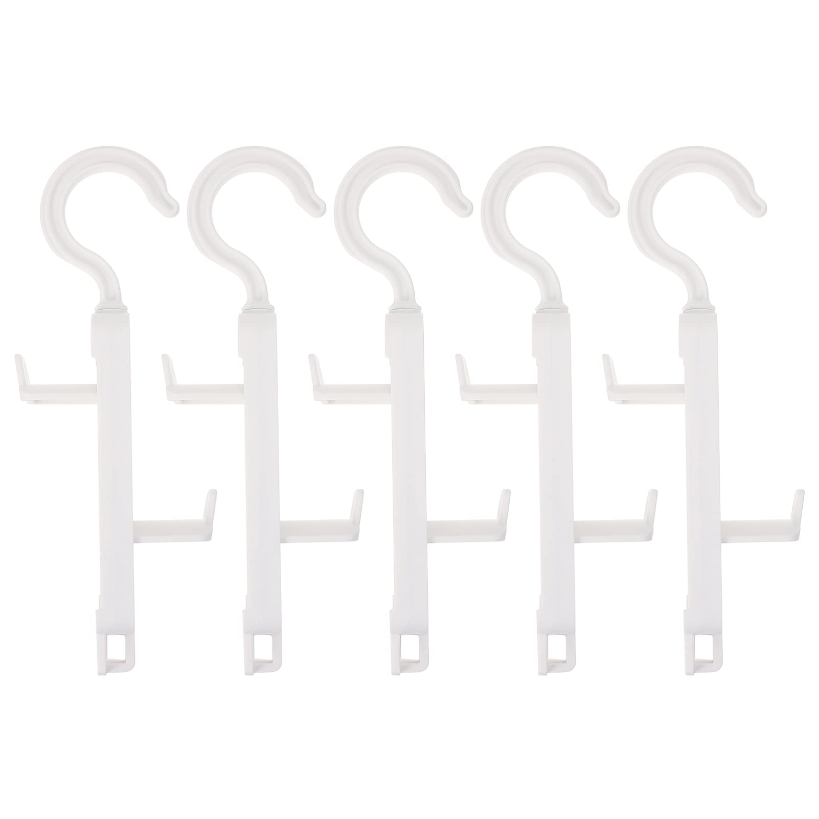 IMIKEYA 5-Pack Rotating Hat & Handbag Hangers - Space Saving Closet Organizer Hooks for Hats, Scarves, Belts, Ties & Towels - Over The Door & Closet Rod Storage Solution - Perfect for Bedroom, Closet & Wardrobe Organization