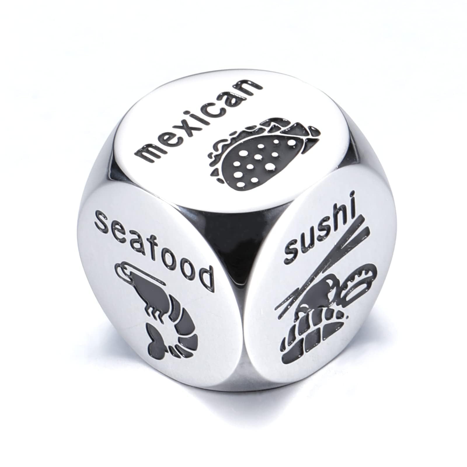 Valentine's Day Food Dice - Fun Couples Gift for Boyfriend, Girlfriend, Husband & Wife | Christmas Stocking Stuffer, Anniversary & Birthday Present for Men & Women | Perfect for Date Nights, Game Nights & Romantic Surprises