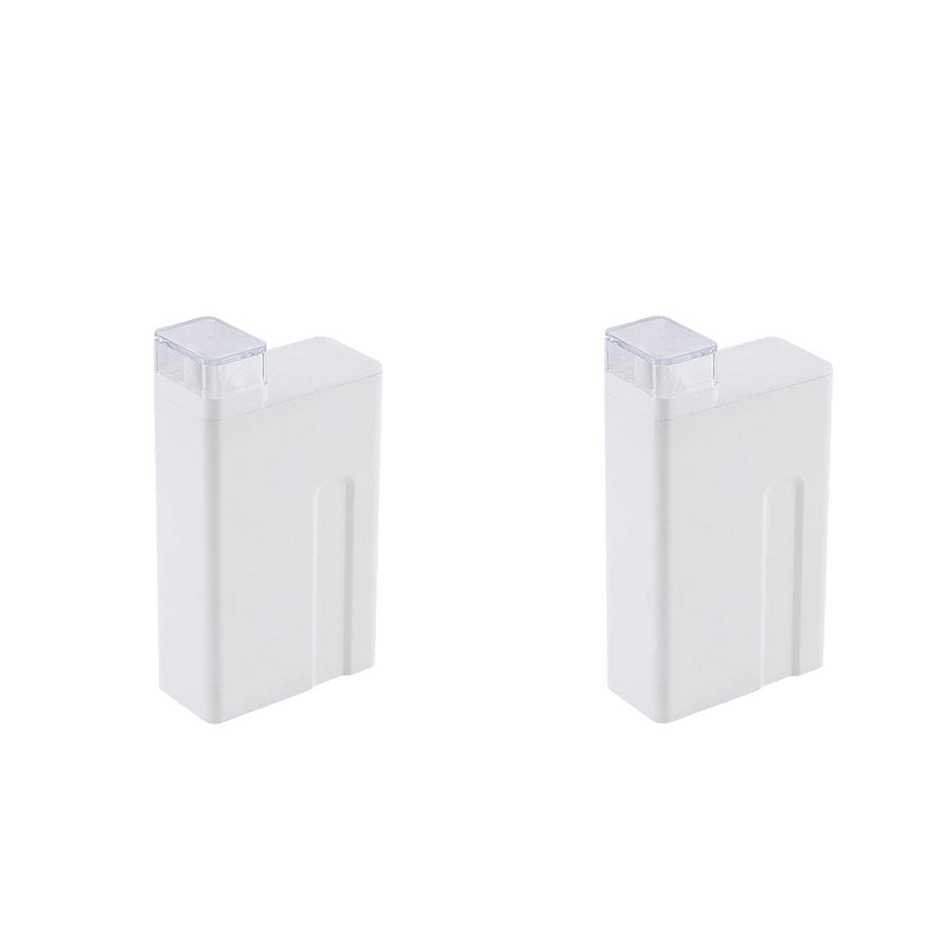 2-Pack 1000ml Refillable Laundry Detergent Bottles with Label Stickers - Empty Liquid Soap Containers for Home, Kitchen & Laundry Room Organization