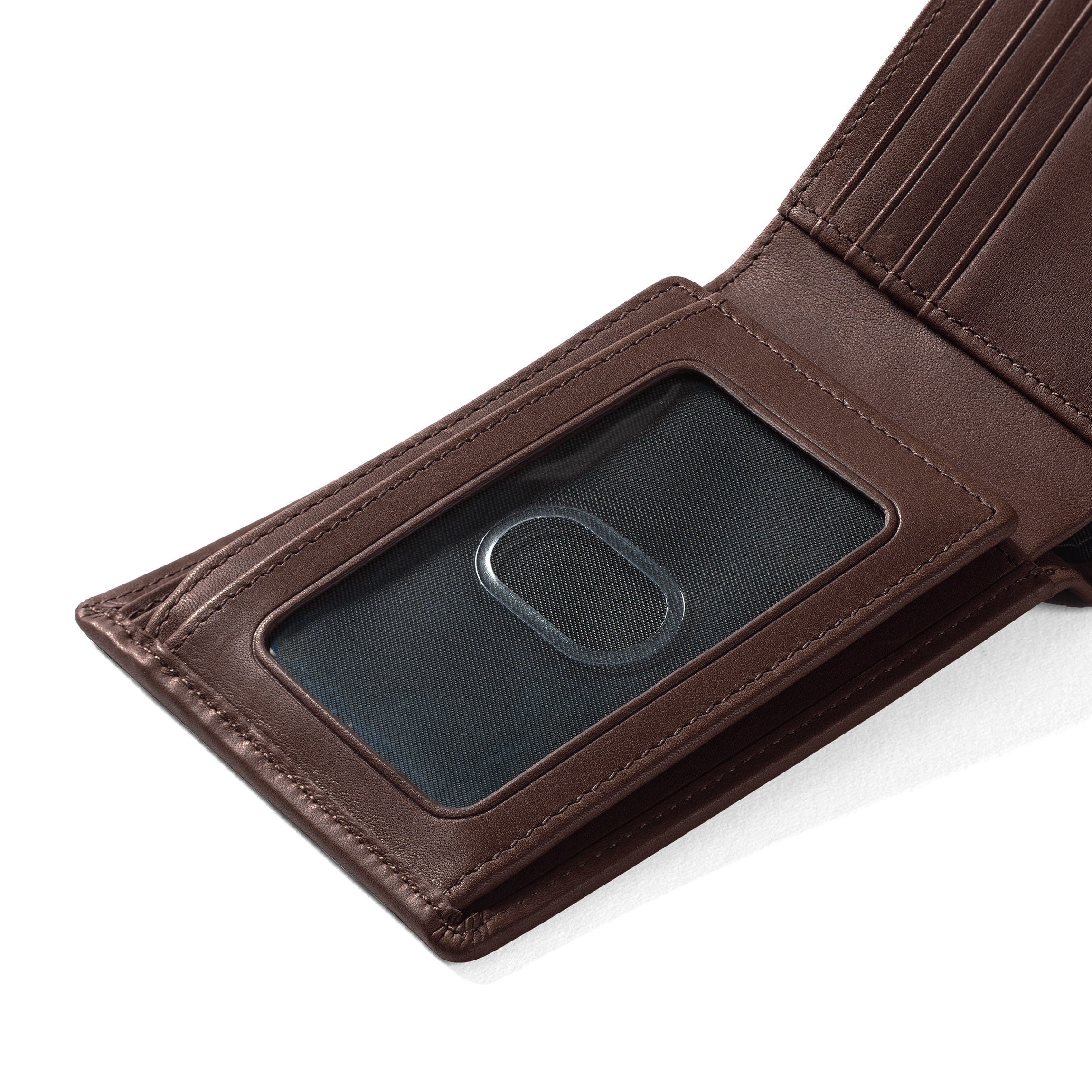 Genuine Leather Bifold Wallet with Flap - Mahogany Brown RFID Blocking Wallet for Men - Perfect for Everyday Use, Travel & Business