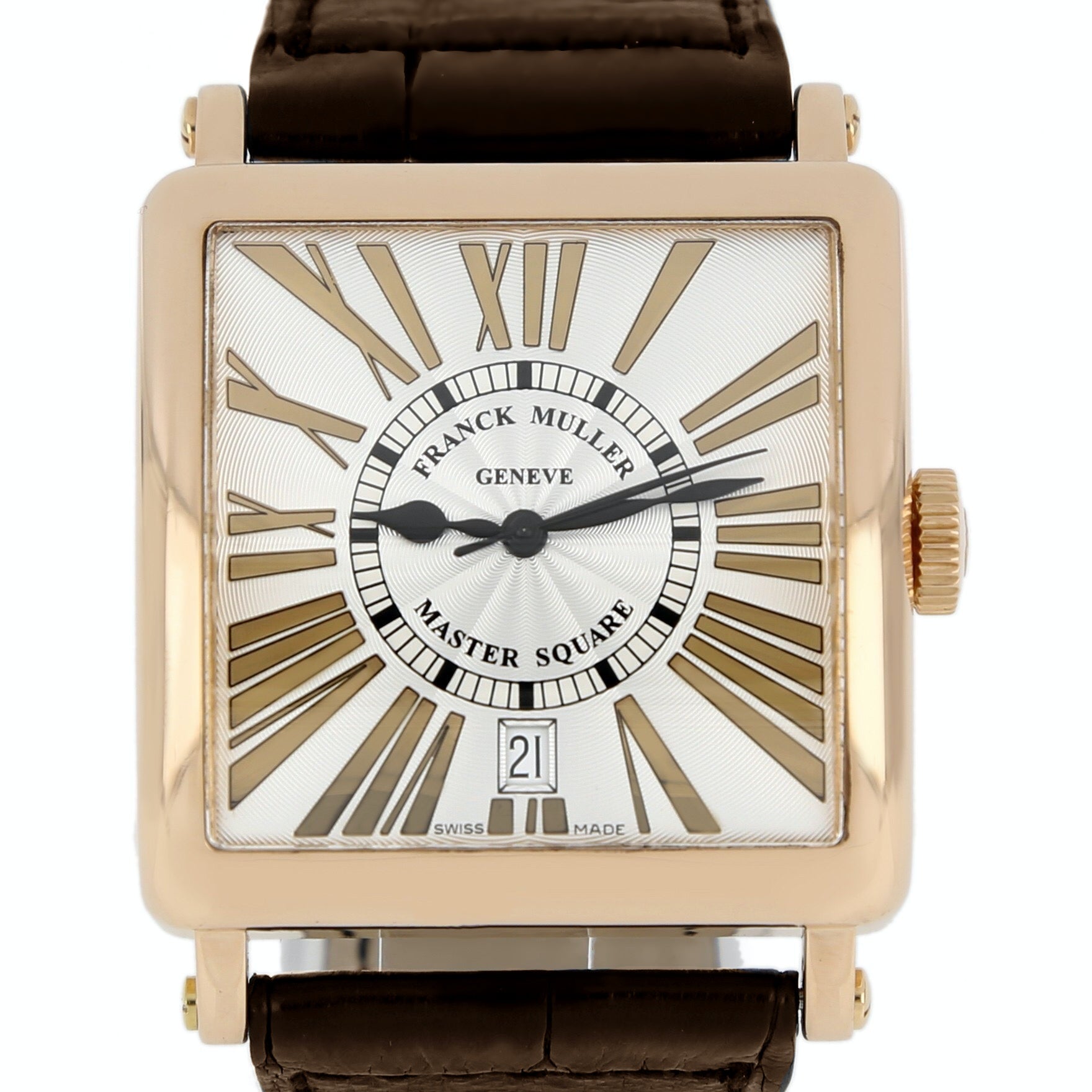 Franck Muller Master Square 18K Rose Gold Men's Luxury Watch - Elegant Dress Watch for Business, Formal Events & Special Occasions