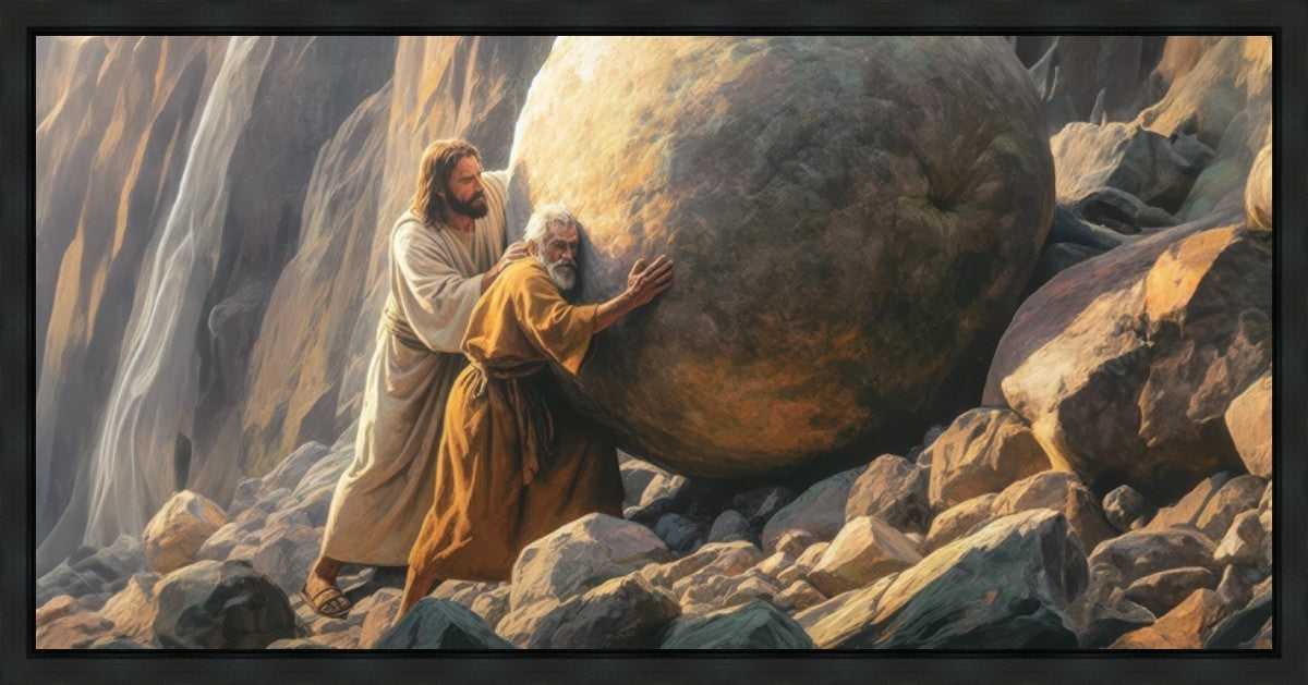 Redemption's Ascent Gallery Wrap Canvas Art - Modern Wall Decor for Living Room, Bedroom & Office - Premium Framed Canvas Print for Home & Office Decor