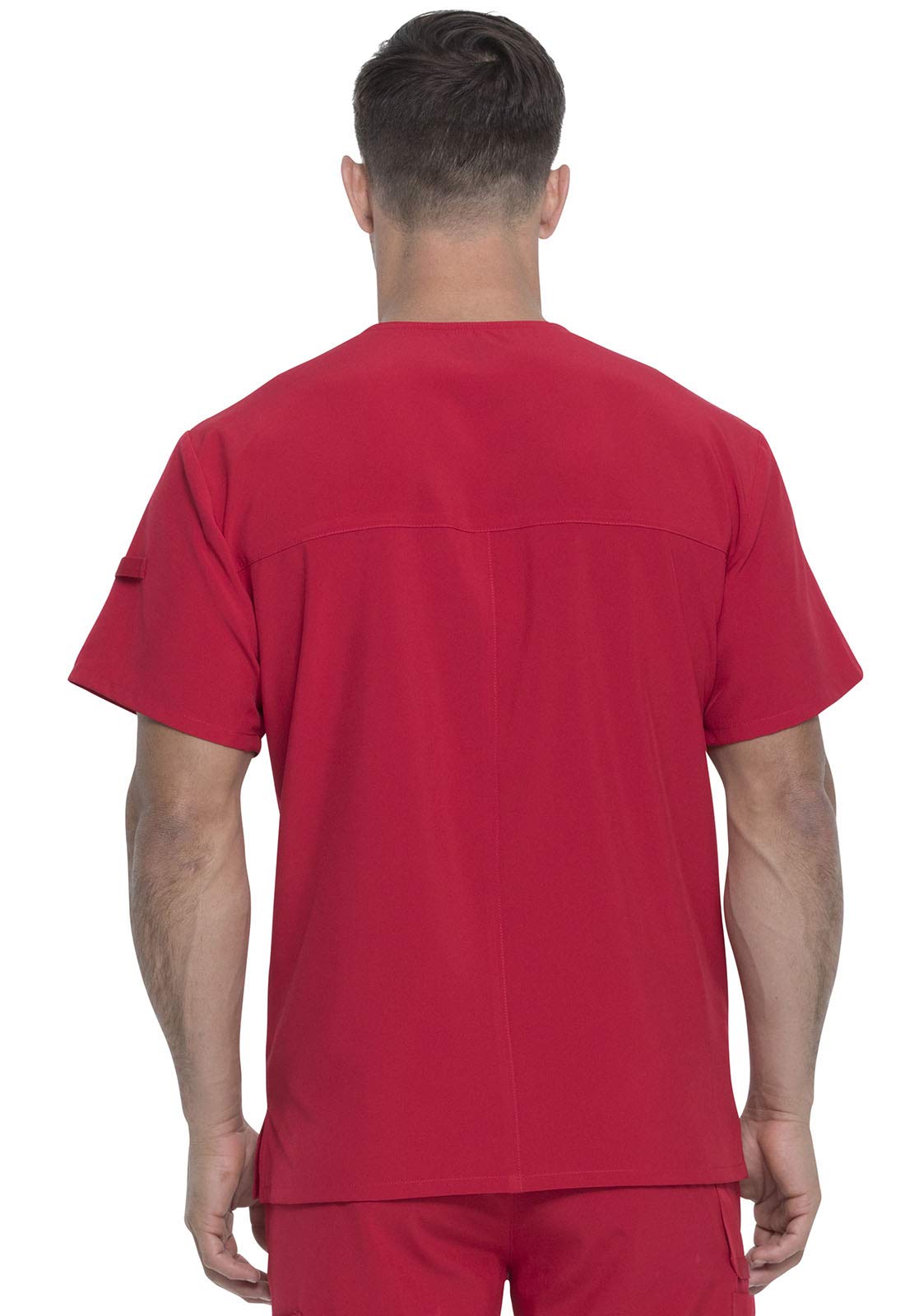 Dickies EDS Essentials Men's Scrubs Top - Tuckable V-Neck Work Shirt DK635 | Comfortable Medical Uniform for Doctors, Nurses & Healthcare Professionals