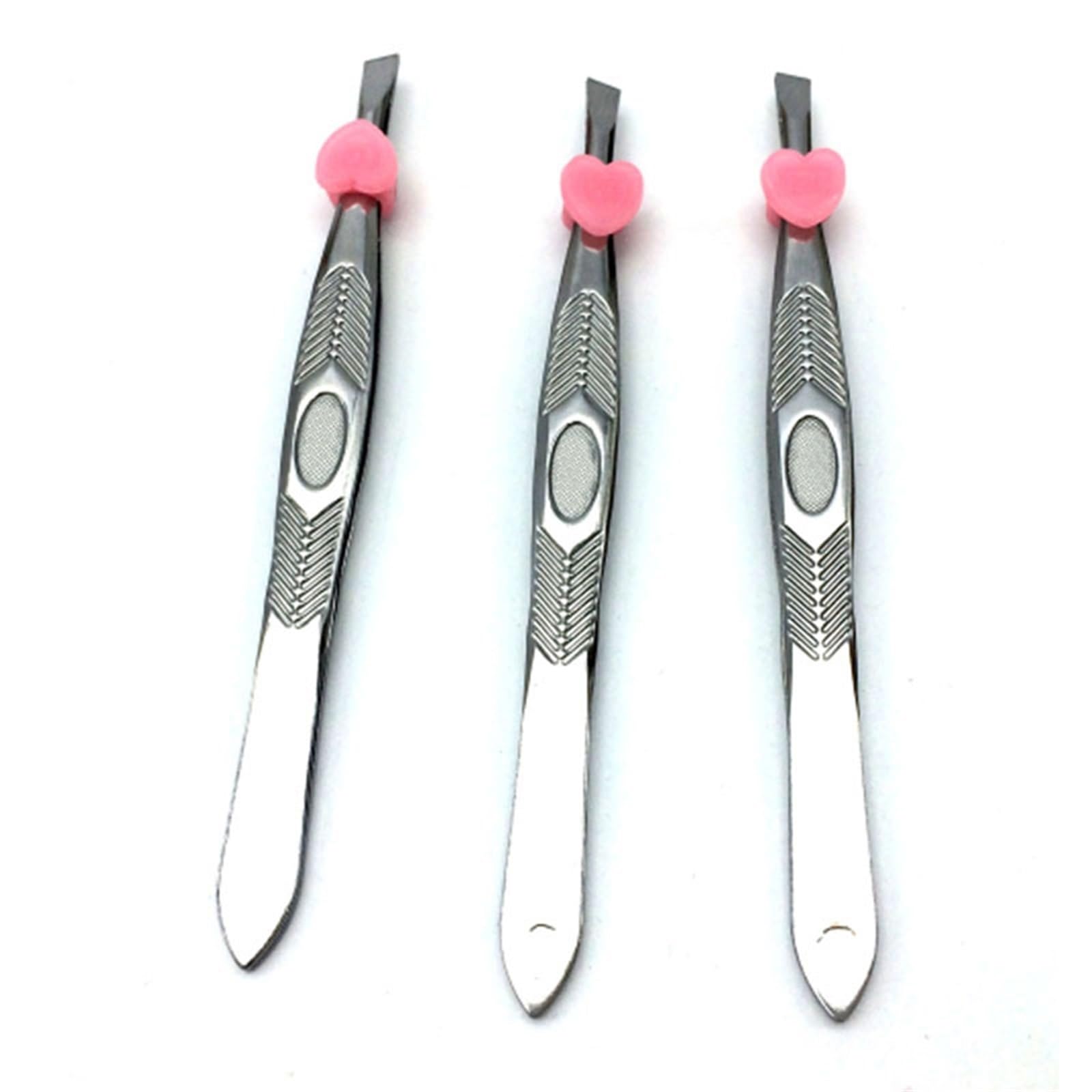 Professional Stainless Steel Hair Removal Tweezers - Precision Eyebrow Tweezers for Shaping, Grooming & Makeup | Perfect for Salon, Home Use & Travel Beauty Kit