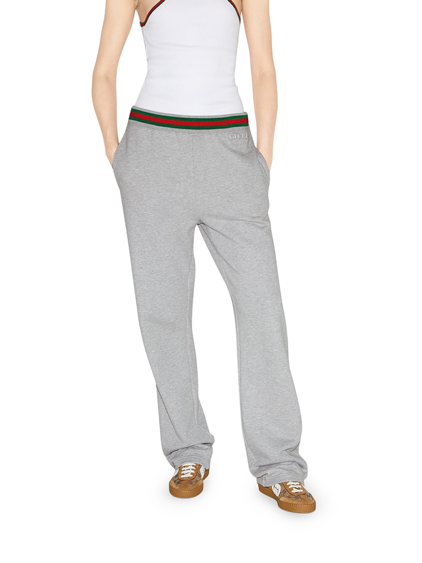 Comfortable Cotton Jersey Jogging Pants with Web Detail - Perfect for Running, Gym Workouts & Casual Wear
