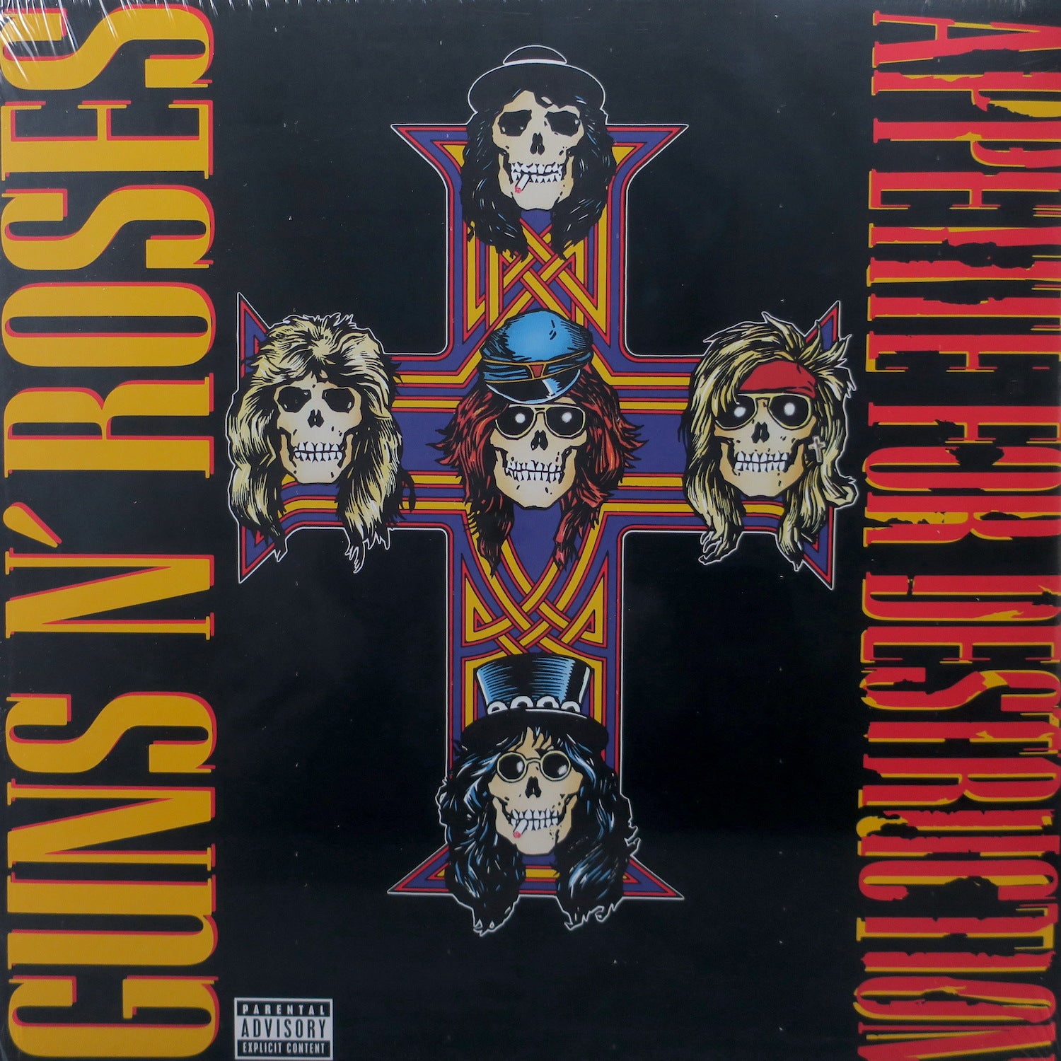 GUNS N ROSES 'Appetite For Destruction' 180 Gram Vinyl Record LP - Limited Edition Rock Music Collectible for Home Listening & Vinyl Enthusiasts