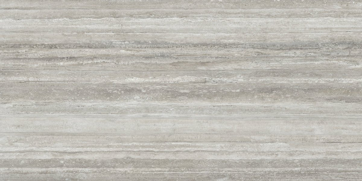 12 x 24 Inch La Marca Travertino Polished Rectified Glazed Porcelain Tile - Premium Wall & Floor Tile for Bathroom, Kitchen, and Living Room Renovation