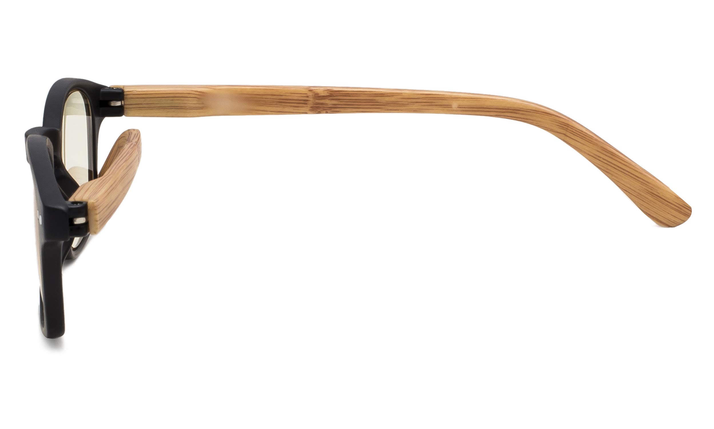 Blue Light Blocking Computer Glasses for Women - UV Protection, Bamboo Frame Design, Anti-Eye Strain - Perfect for Office Work, Gaming & Screen Time