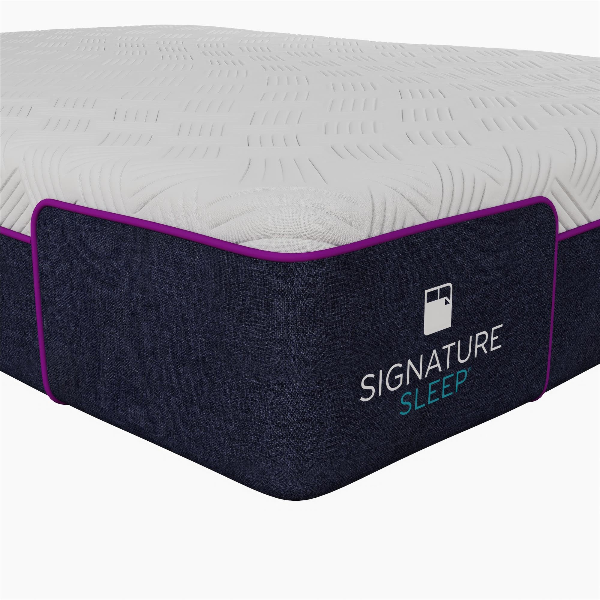 Signature Sleep Memoir 10 Inch Medium Firm Memory Foam Mattress - CertiPUR-US & OEKO-TEX Certified - Full Size Bed Mattress in White - Perfect for Guest Rooms, Dorms & Small Apartments