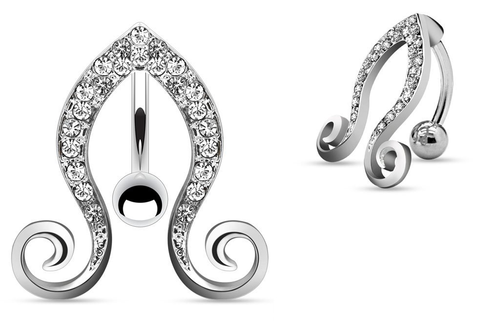 Vines Belly Ring - 14G 3/8